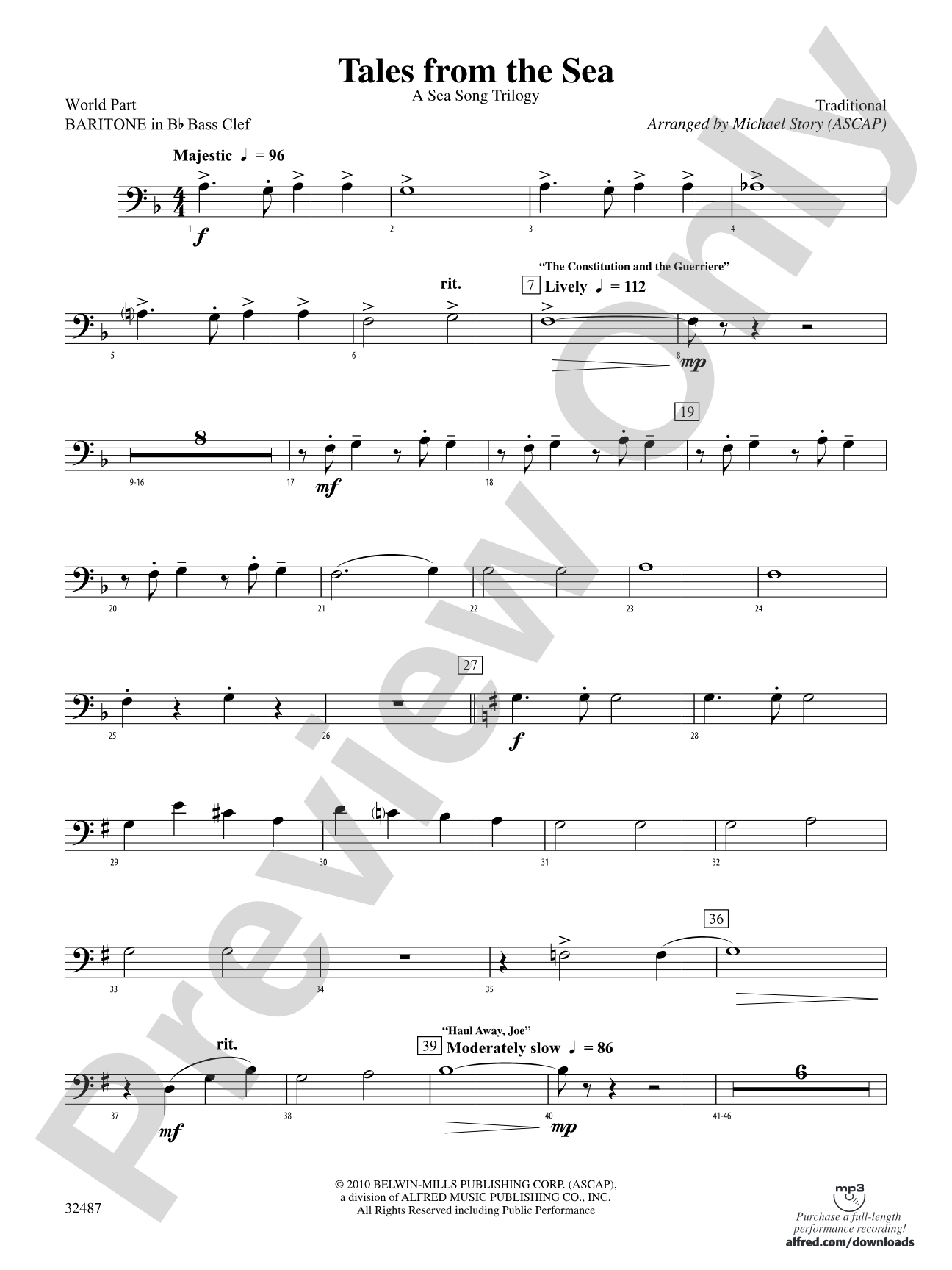 Tales from the Sea: (wp) B-flat Baritone B.C.