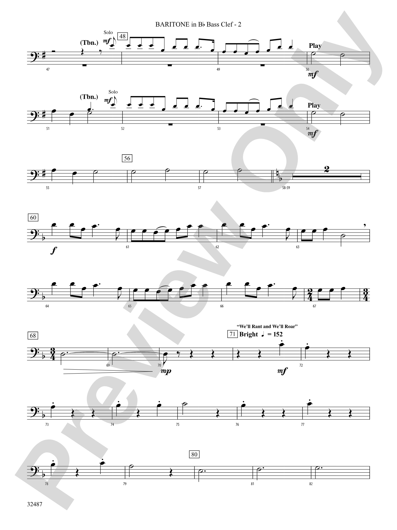Tales from the Sea: (wp) B-flat Baritone B.C.