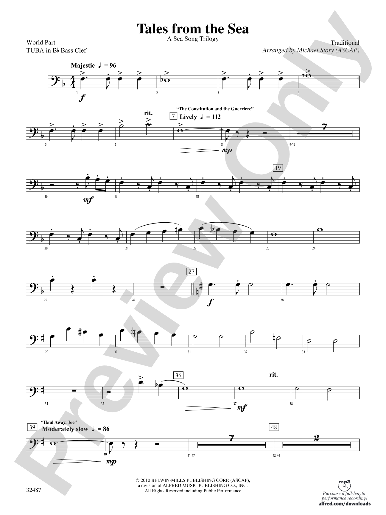 Tales from the Sea: (wp) B-flat Tuba B.C.