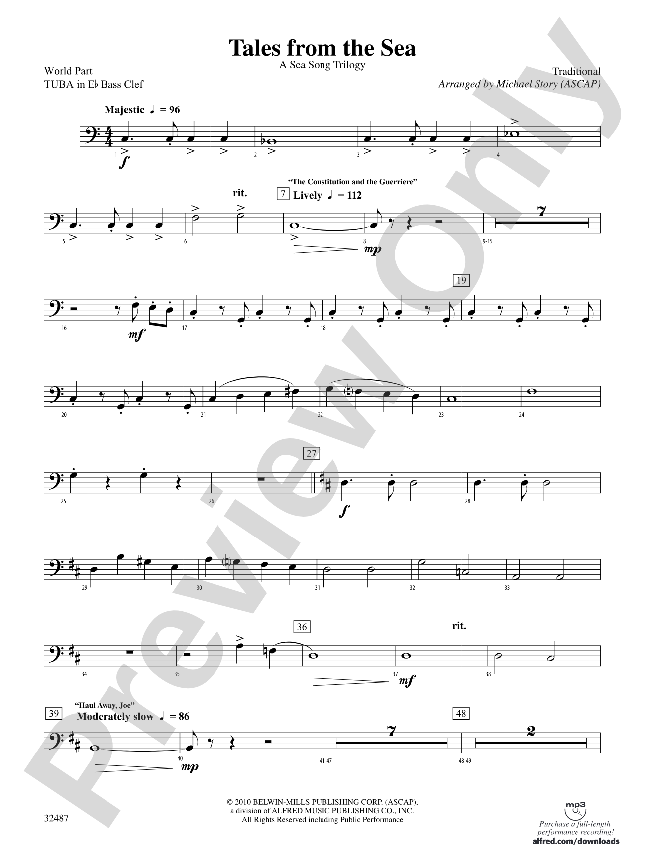 Tales from the Sea: (wp) E-flat Tuba B.C.