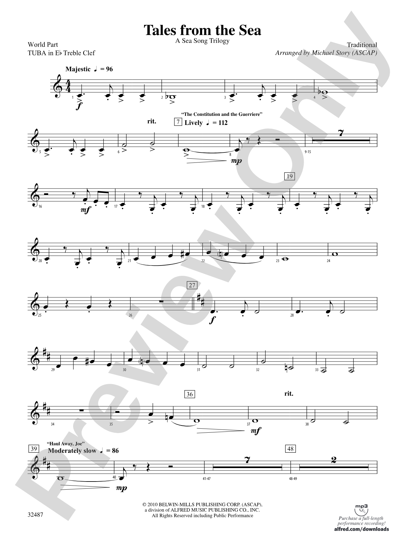 Tales from the Sea: (wp) E-flat Tuba T.C.
