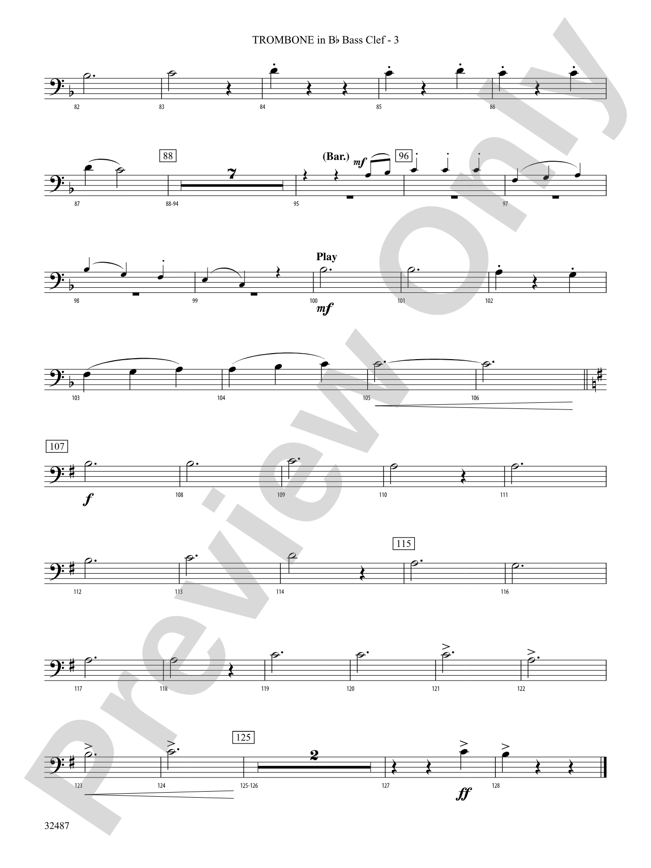 Tales from the Sea: (wp) 1st B-flat Trombone B.C.