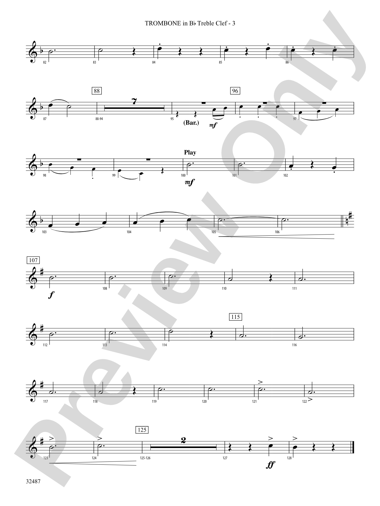 Tales from the Sea: (wp) 1st B-flat Trombone T.C.