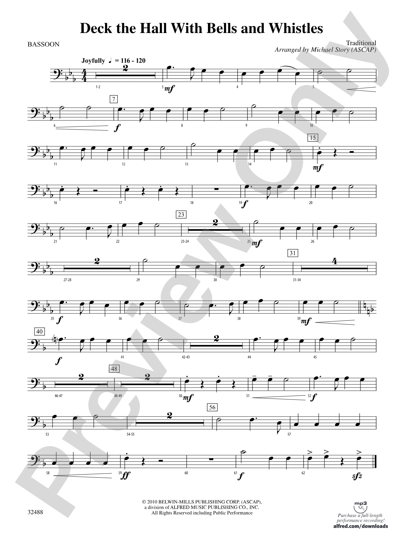 Deck the Hall with Bells and Whistles: Bassoon