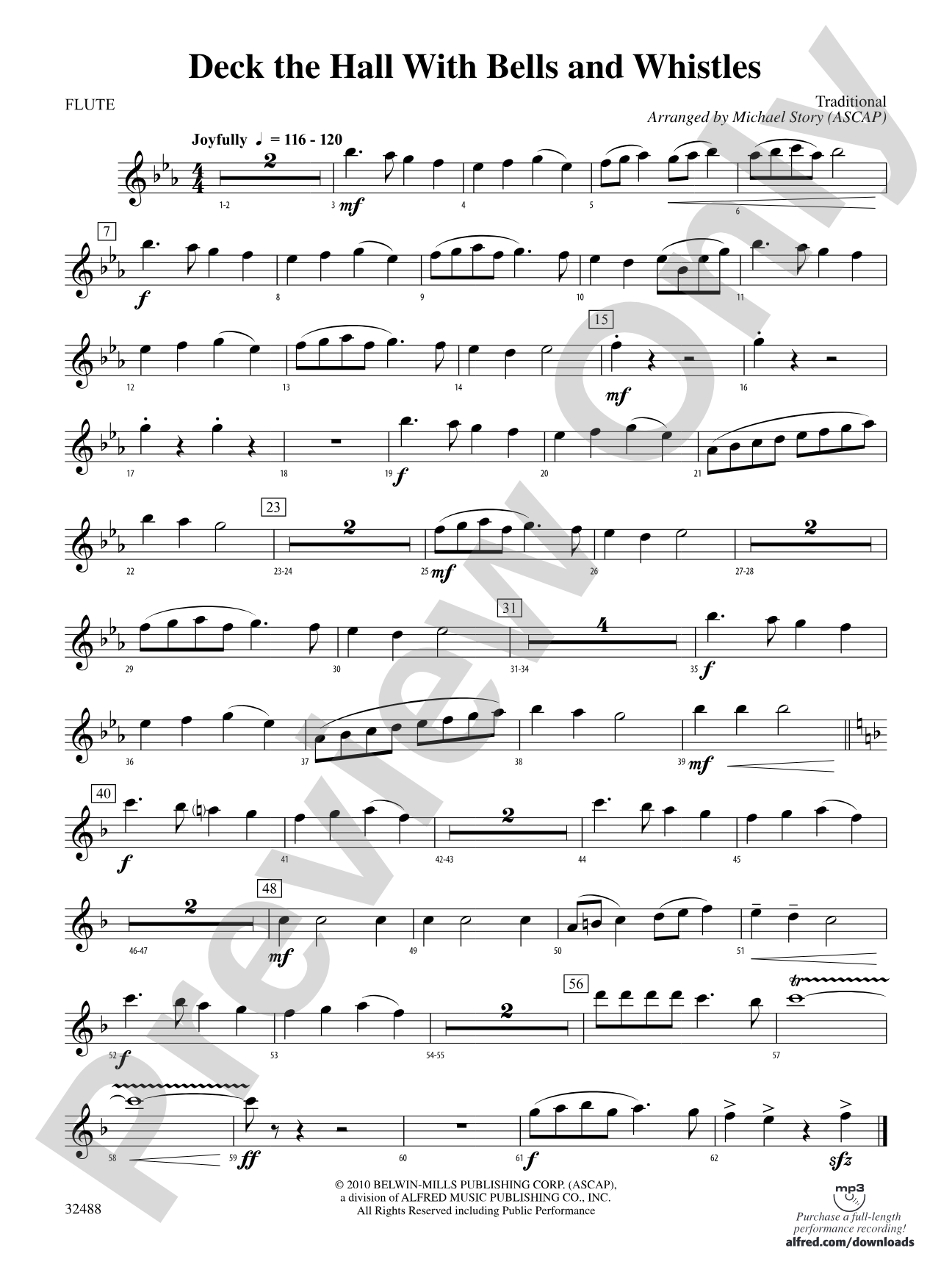 Deck the Hall with Bells and Whistles: Flute