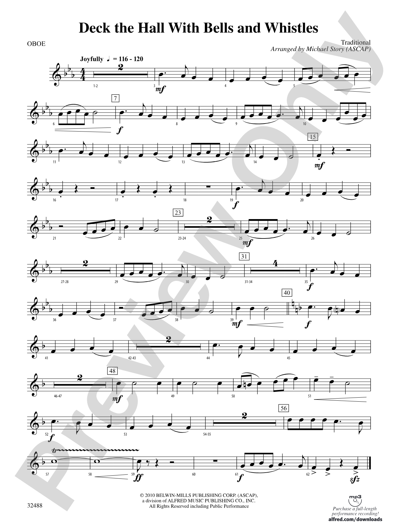 Deck the Hall with Bells and Whistles: Oboe