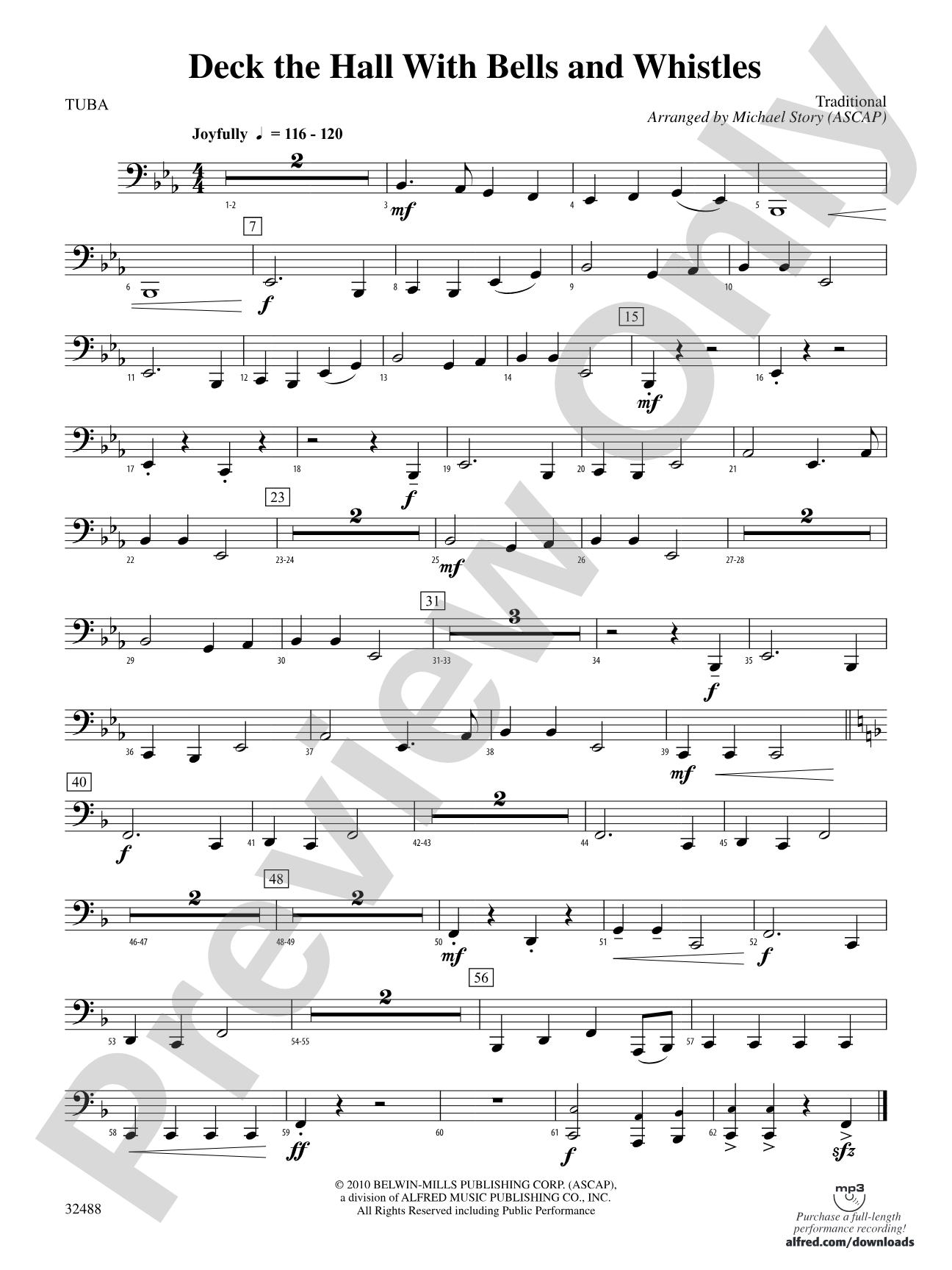 Deck the Hall with Bells and Whistles: Tuba