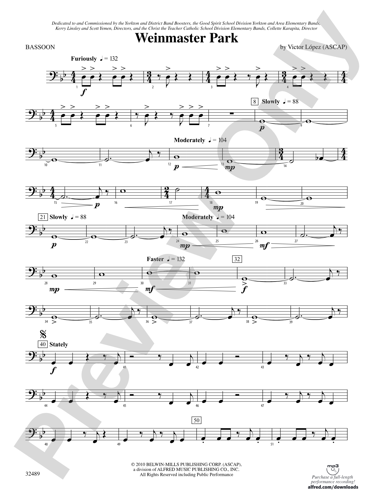 Weinmaster Park: Bassoon