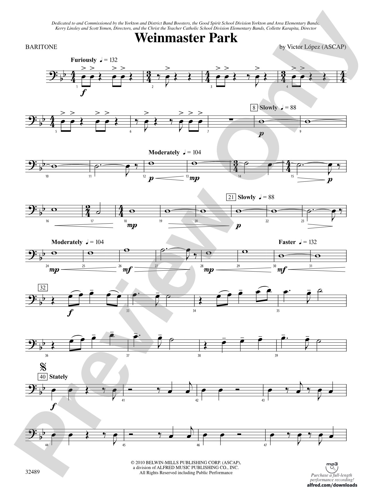 Weinmaster Park: Baritone B.C.