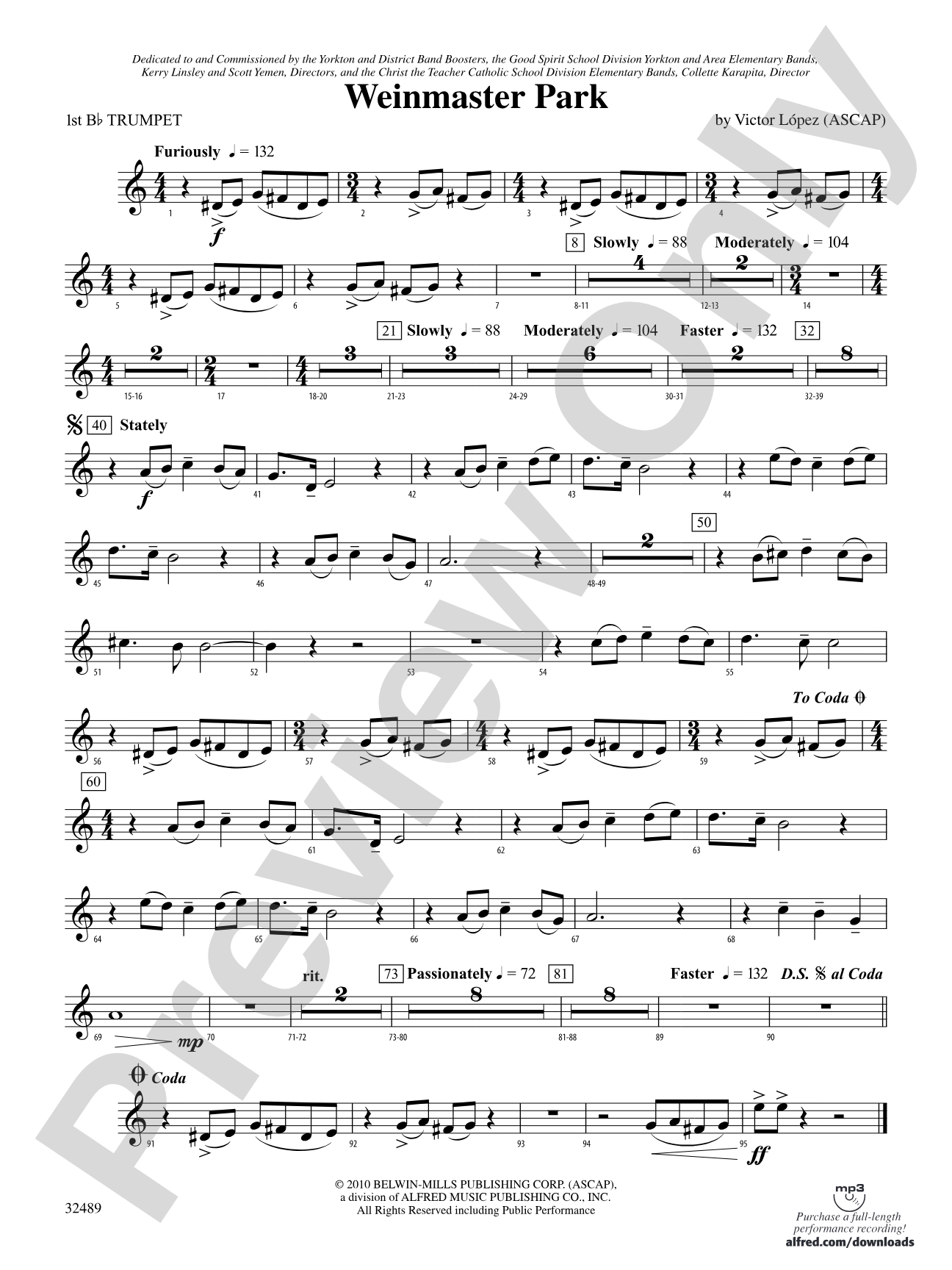 Weinmaster Park: 1st B-flat Trumpet