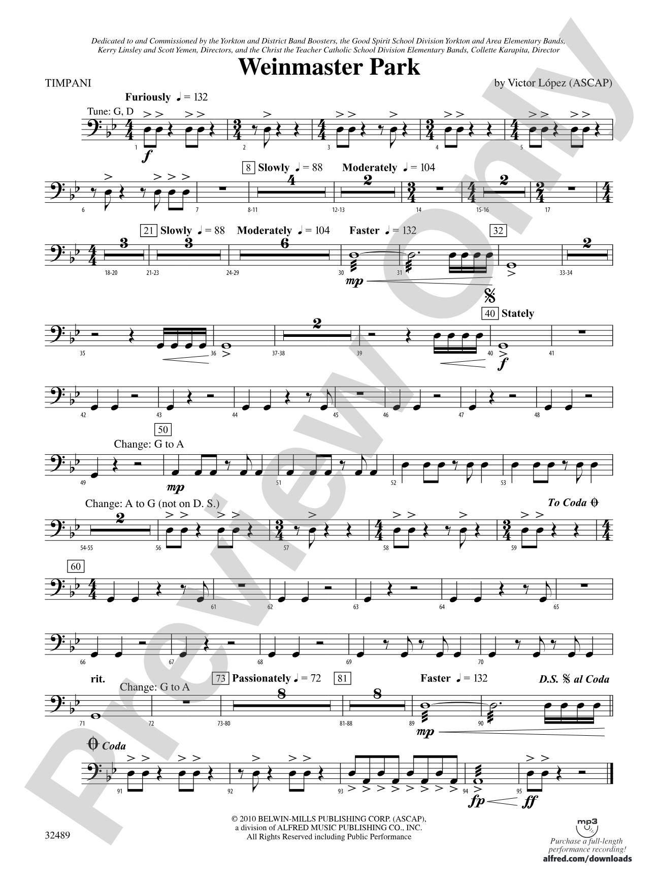Weinmaster Park: Timpani