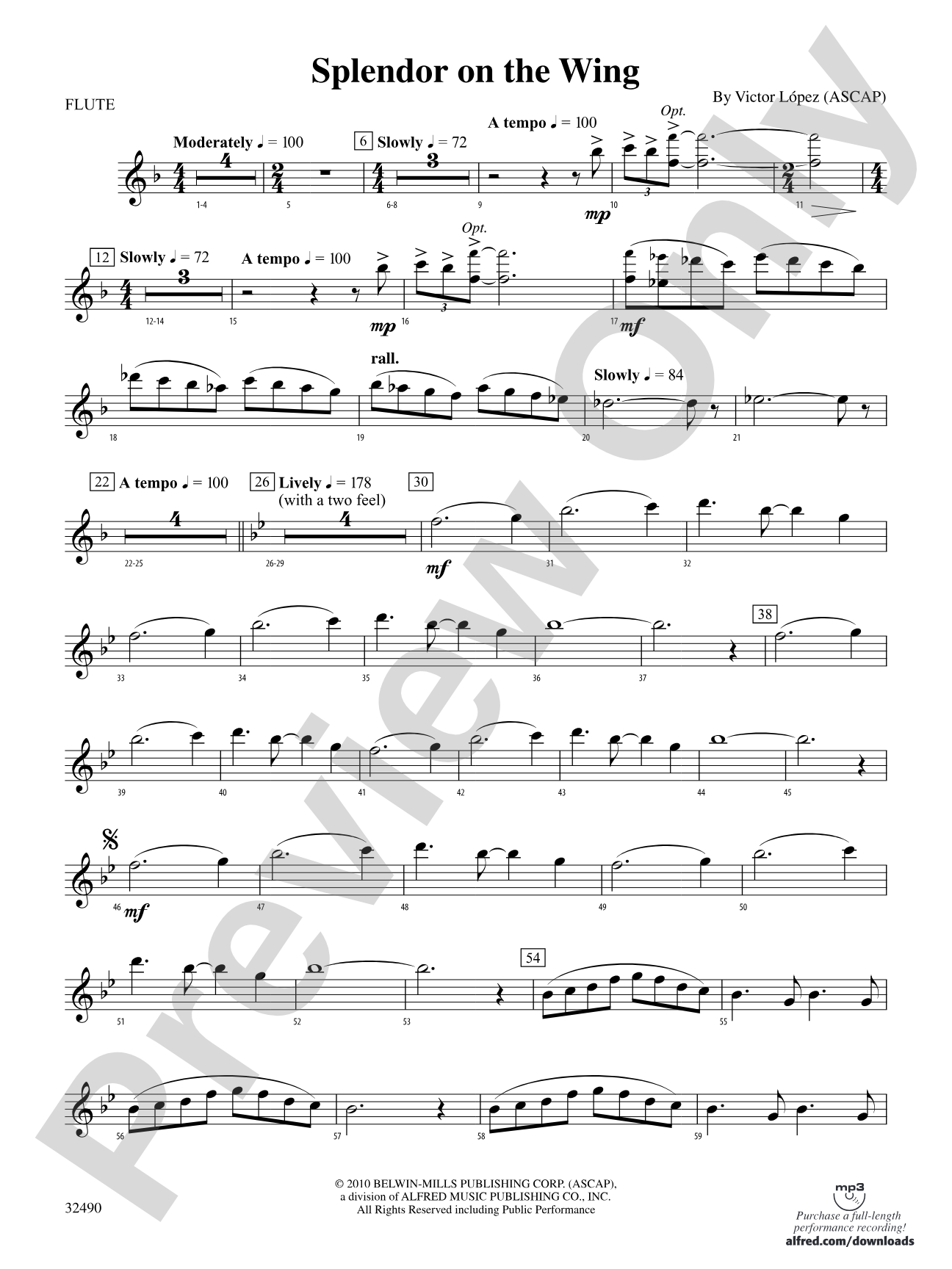 Splendor on the Wing: Flute