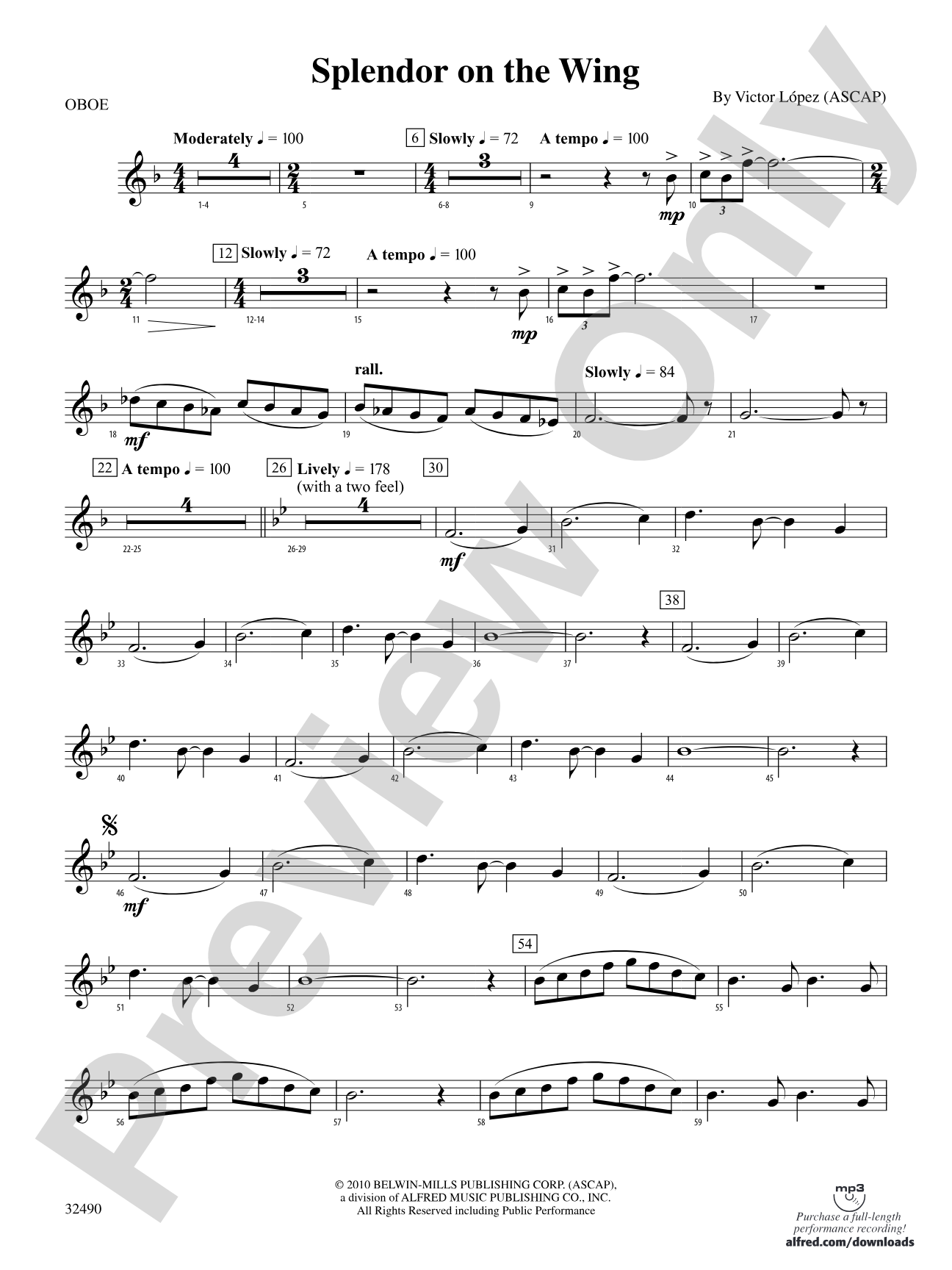 Splendor on the Wing: Oboe