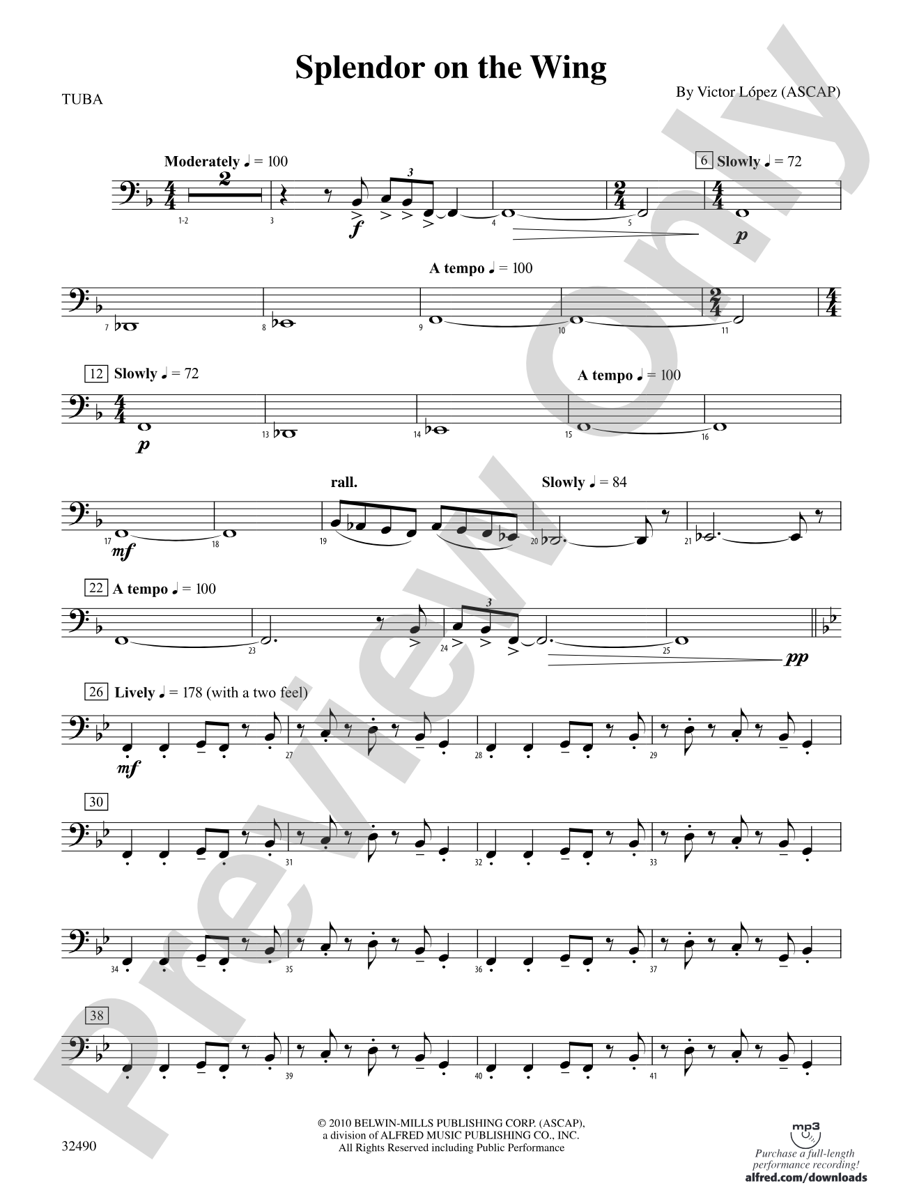 Splendor on the Wing: Tuba