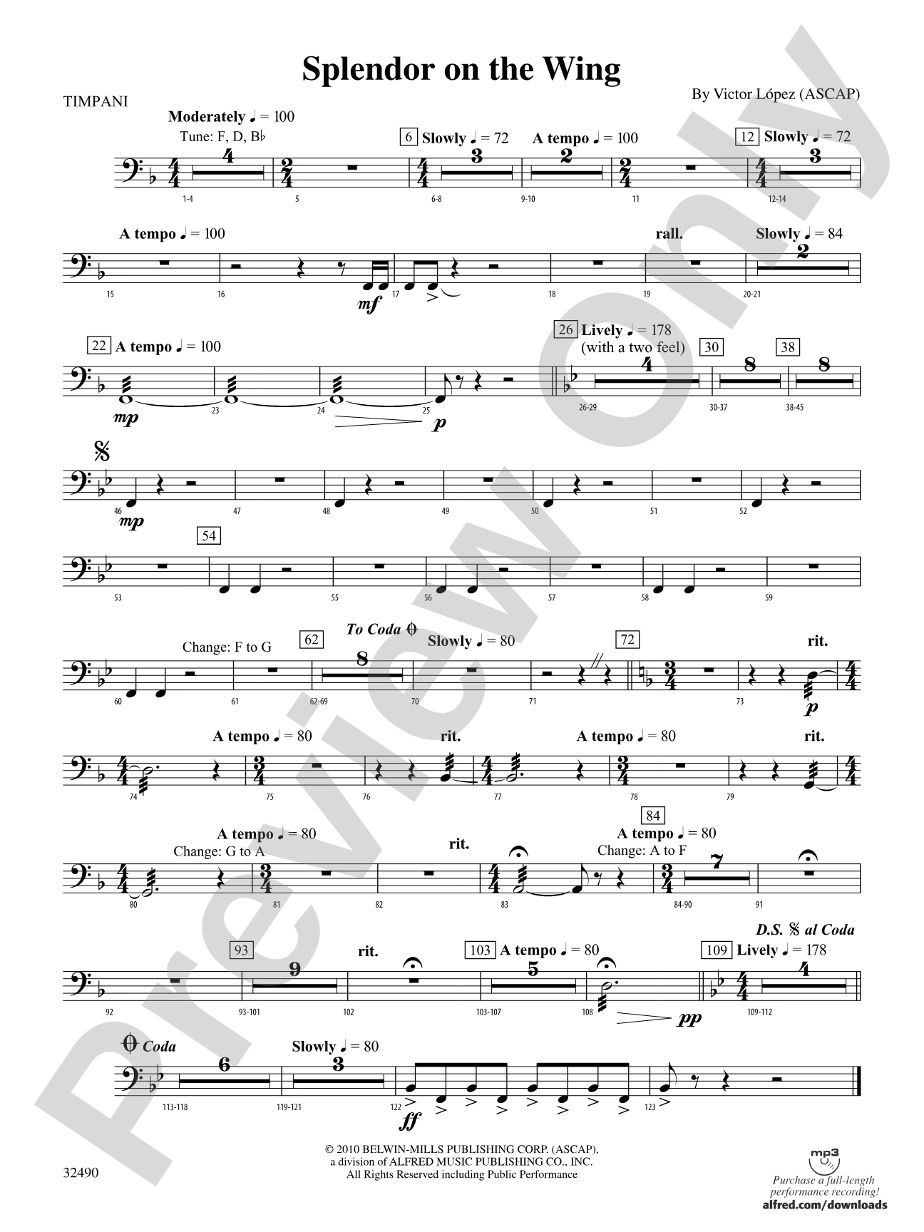 Splendor on the Wing: Timpani