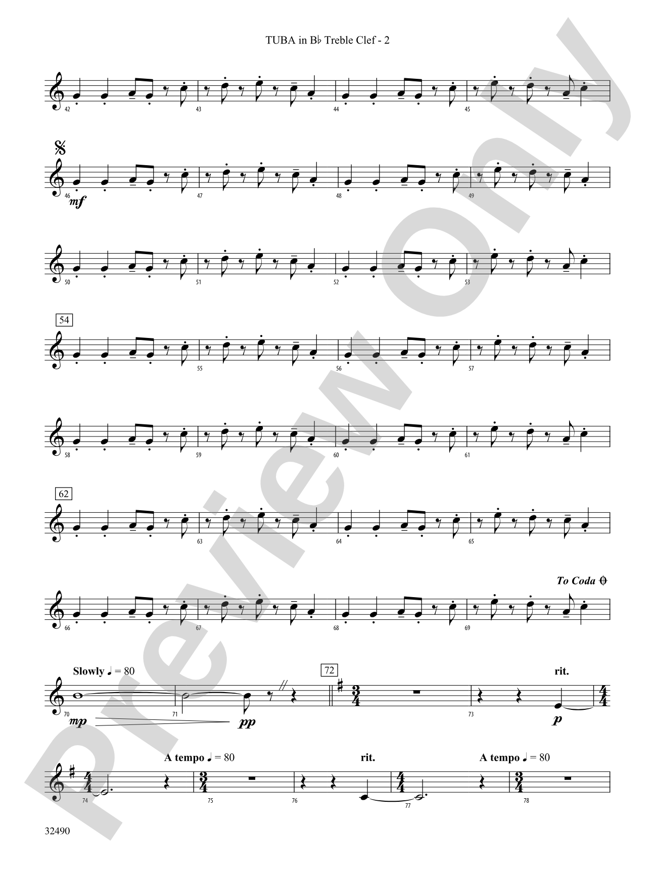 Splendor on the Wing: (wp) B-flat Tuba T.C.