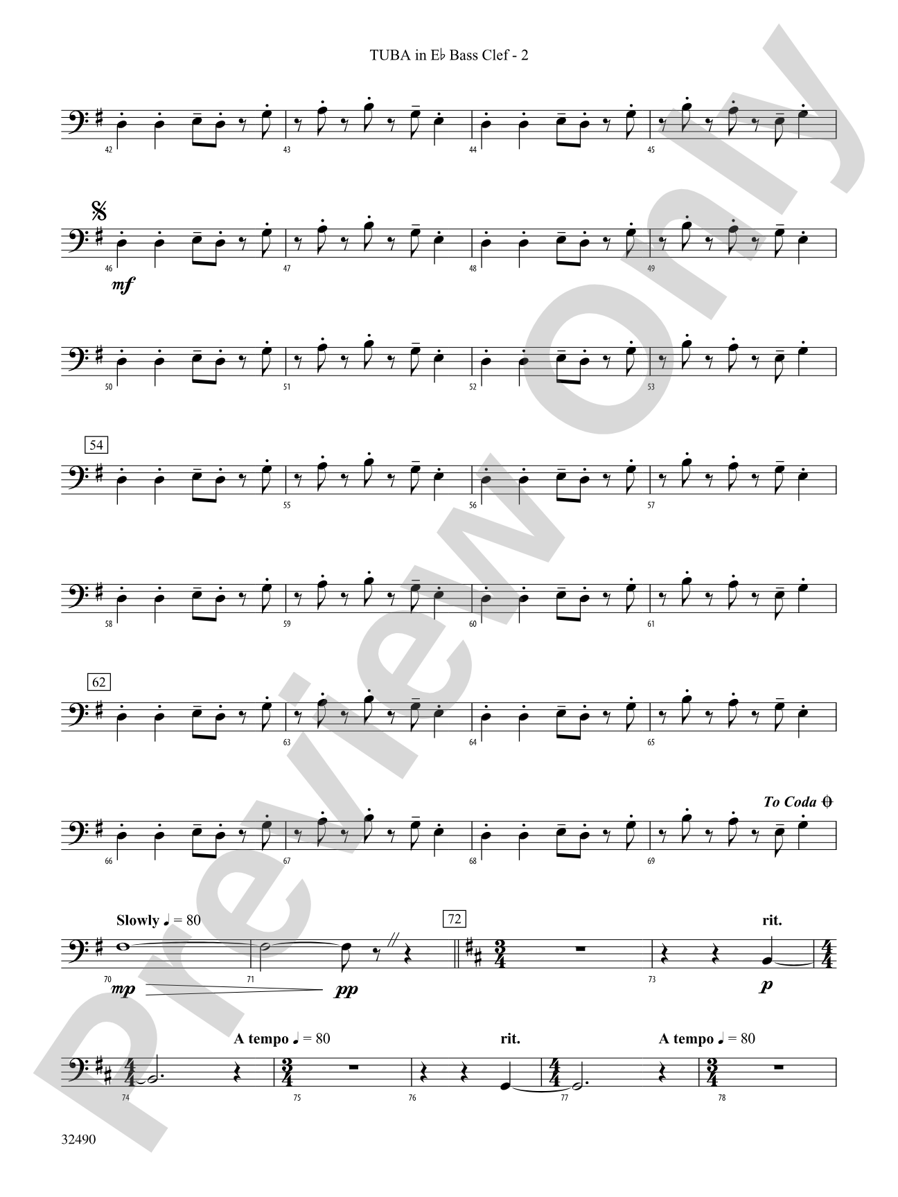 Splendor on the Wing: (wp) E-flat Tuba B.C.