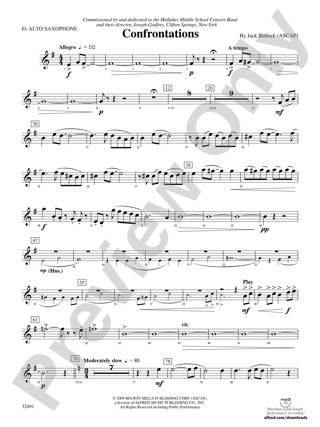 Confrontations: E-flat Alto Saxophone
