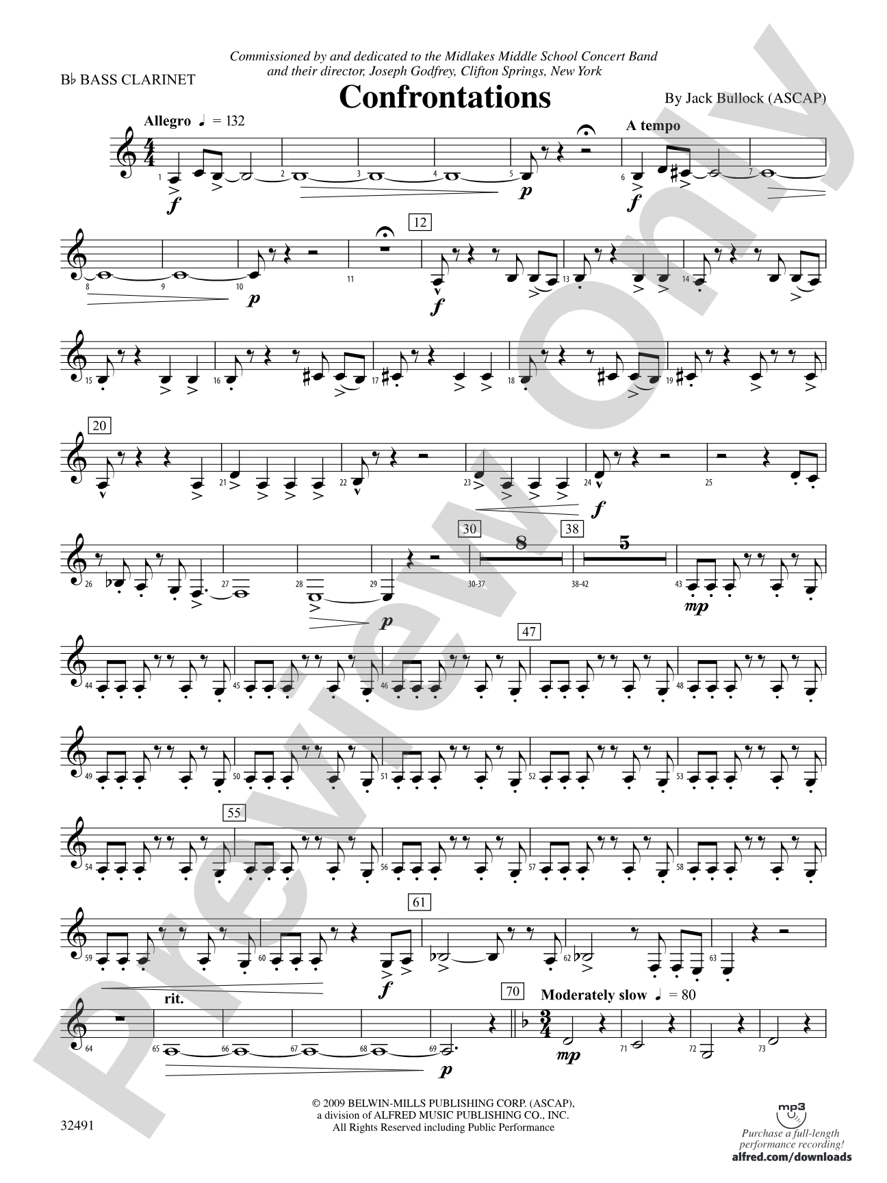 Confrontations: B-flat Bass Clarinet