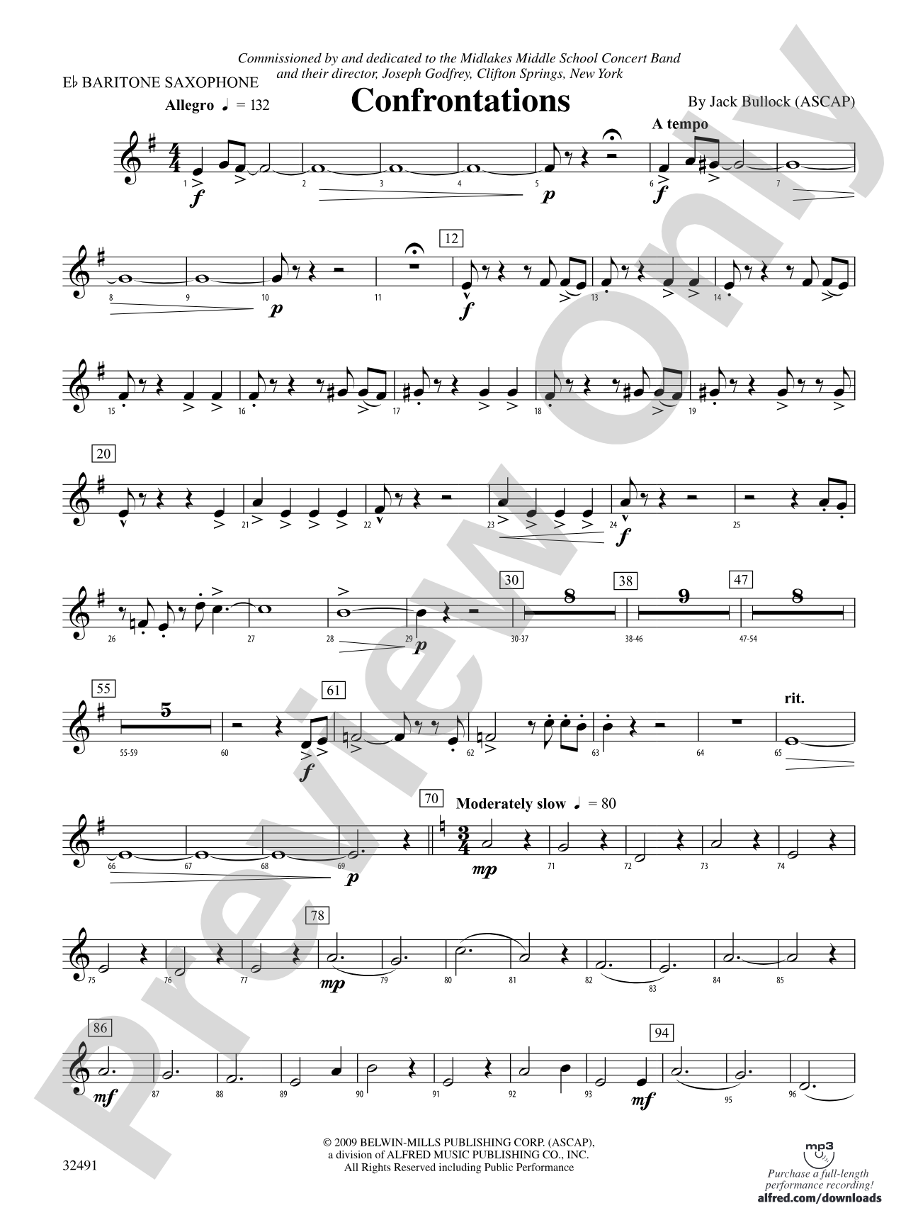 Confrontations: E-flat Baritone Saxophone