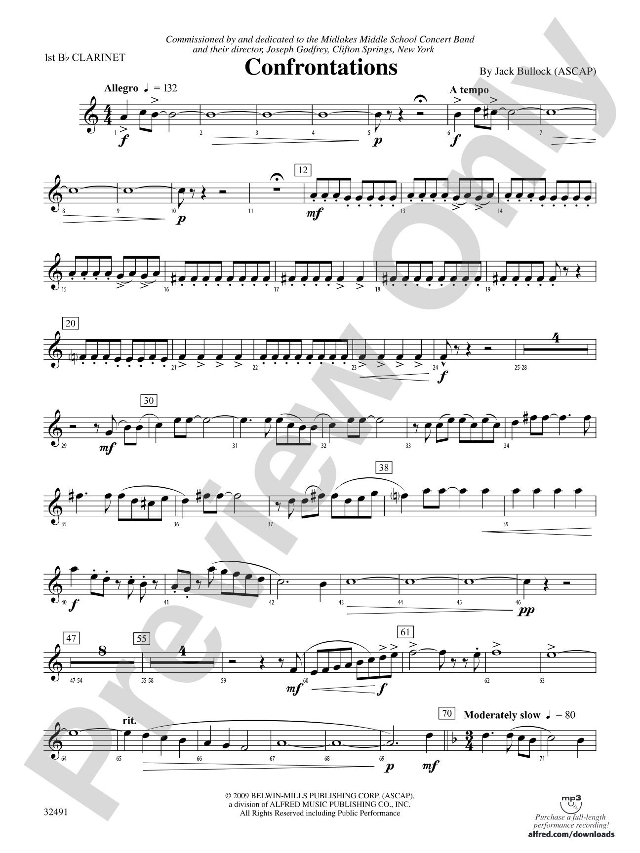 Confrontations: 1st B-flat Clarinet