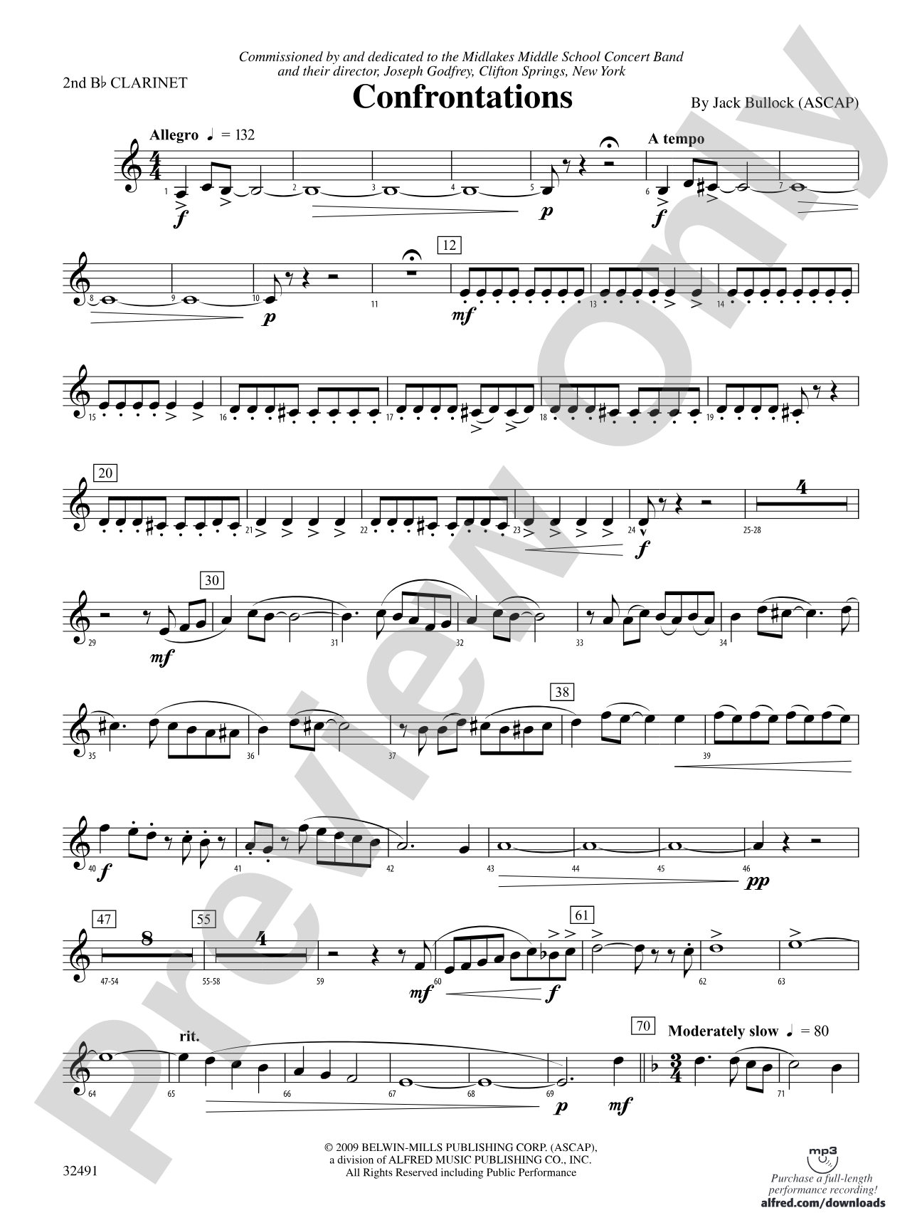 Confrontations: 2nd B-flat Clarinet