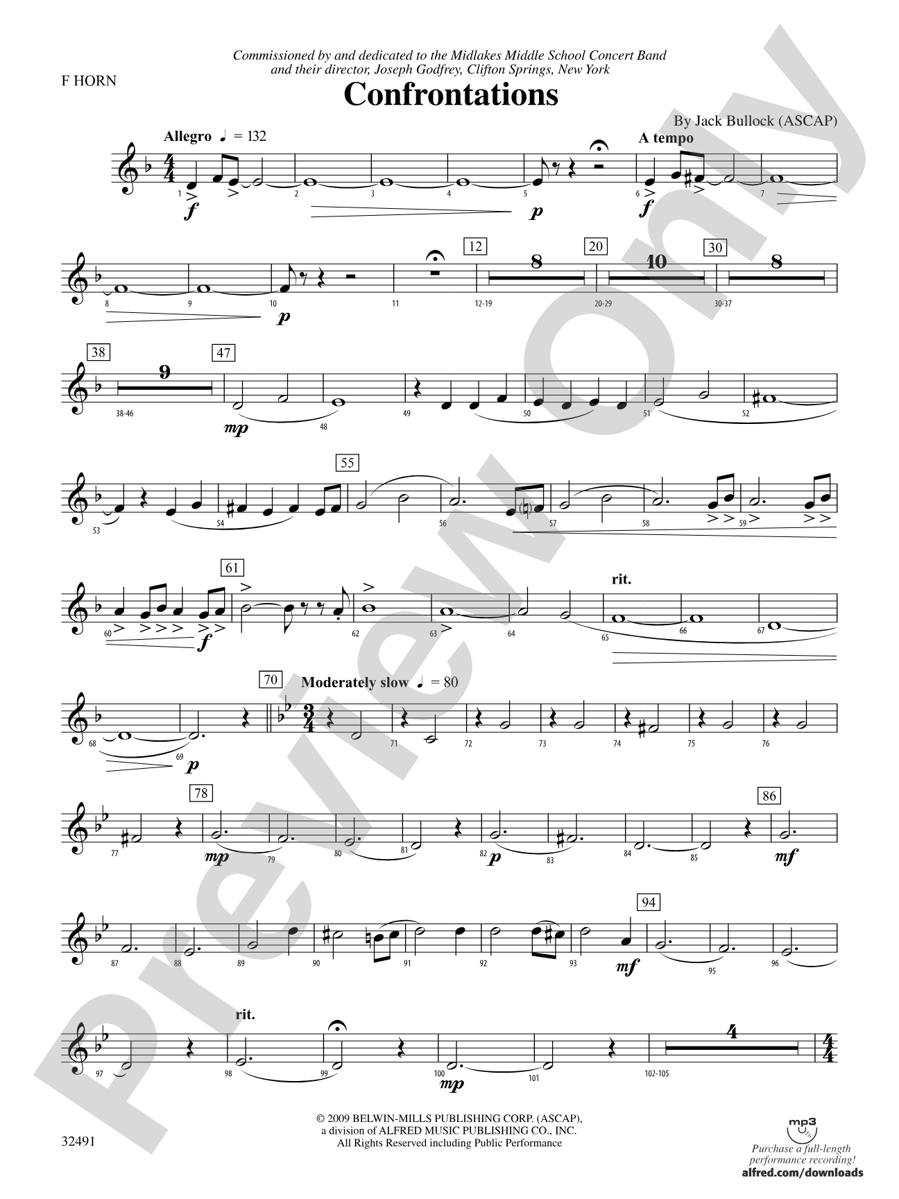 Confrontations: 1st F Horn