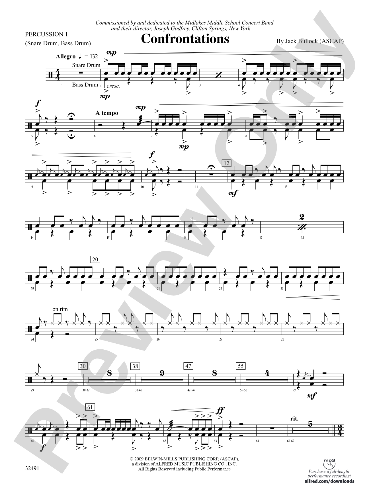 Confrontations: 1st Percussion
