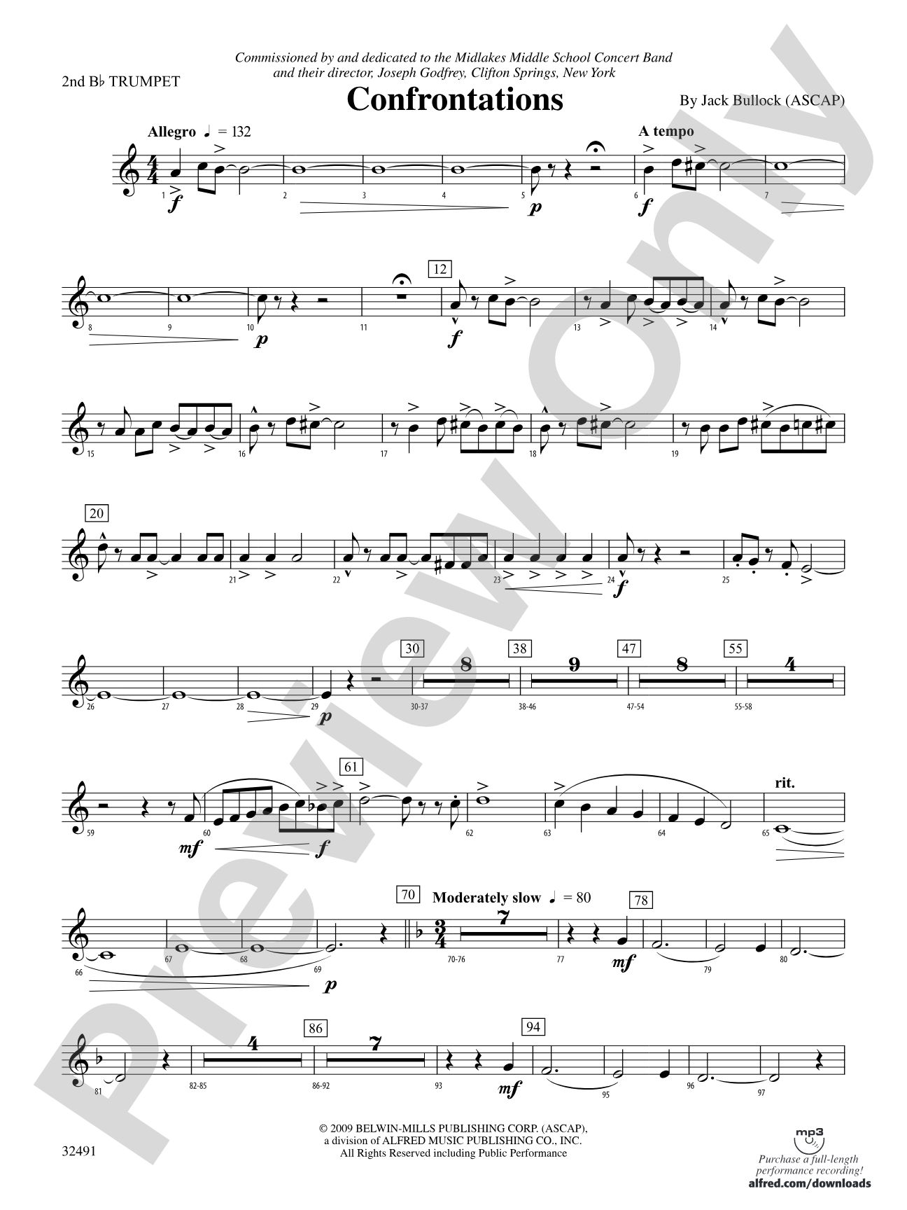 Confrontations: 2nd B-flat Trumpet