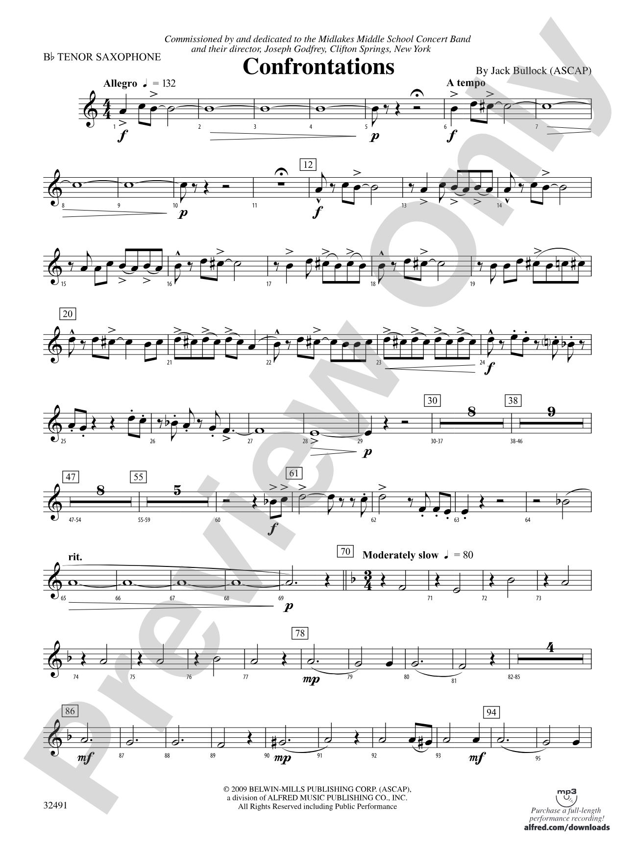 Confrontations: B-flat Tenor Saxophone