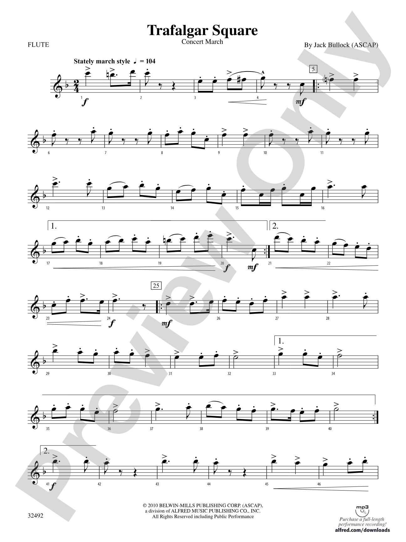 Trafalgar Square: Flute