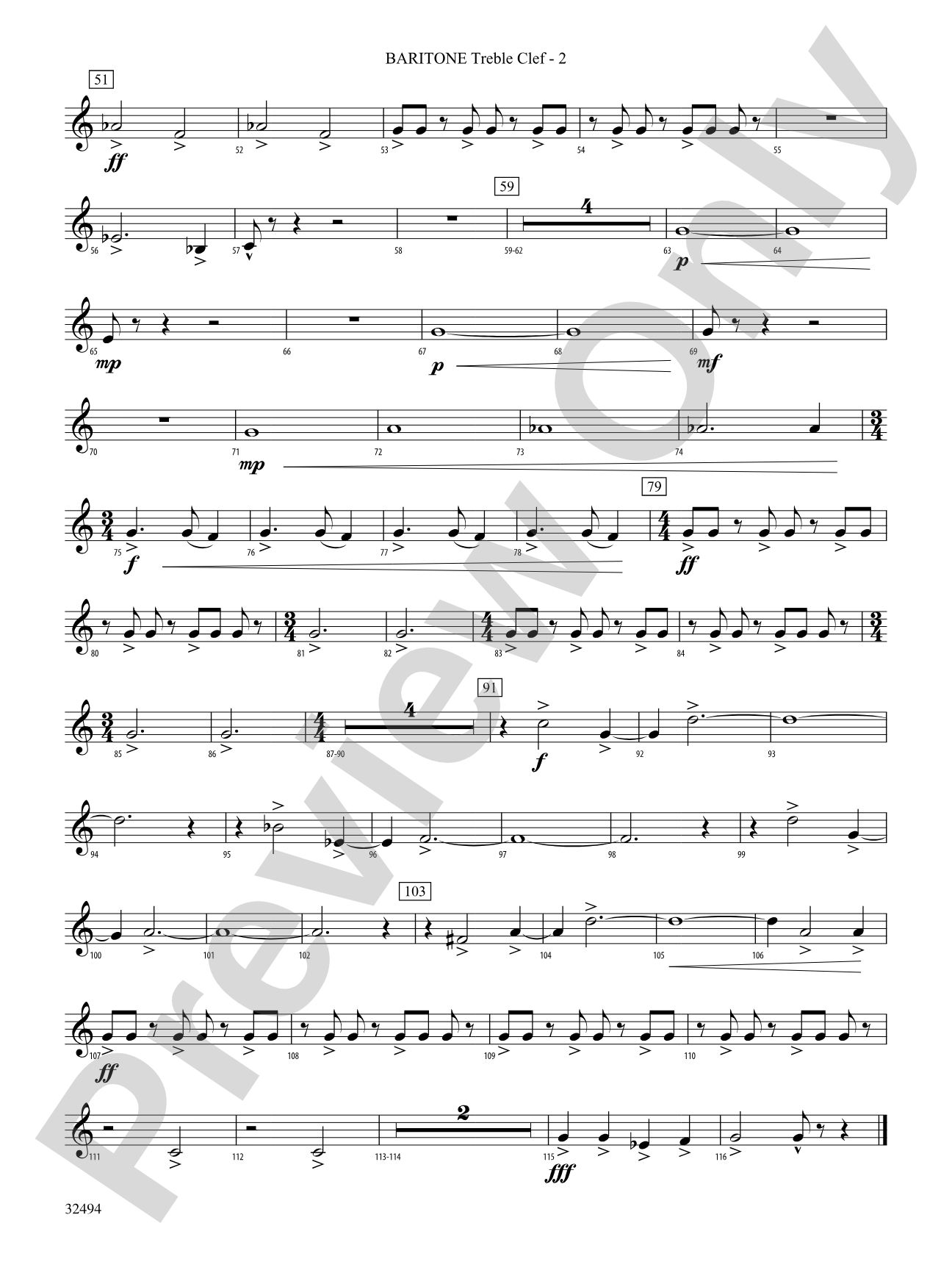 Chasing Orion: (wp) Baritone T.C.