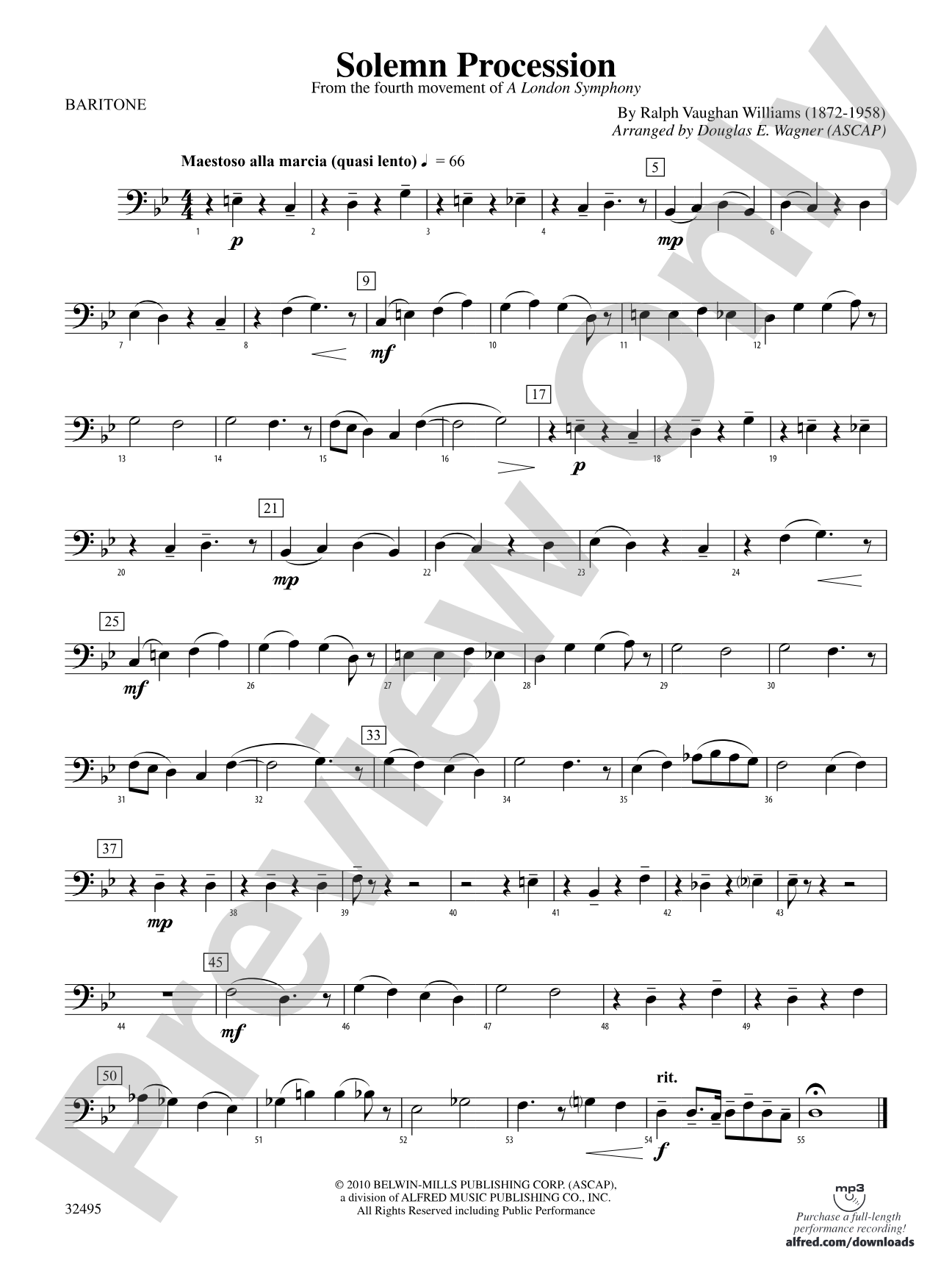 Solemn Procession: Baritone B.C.