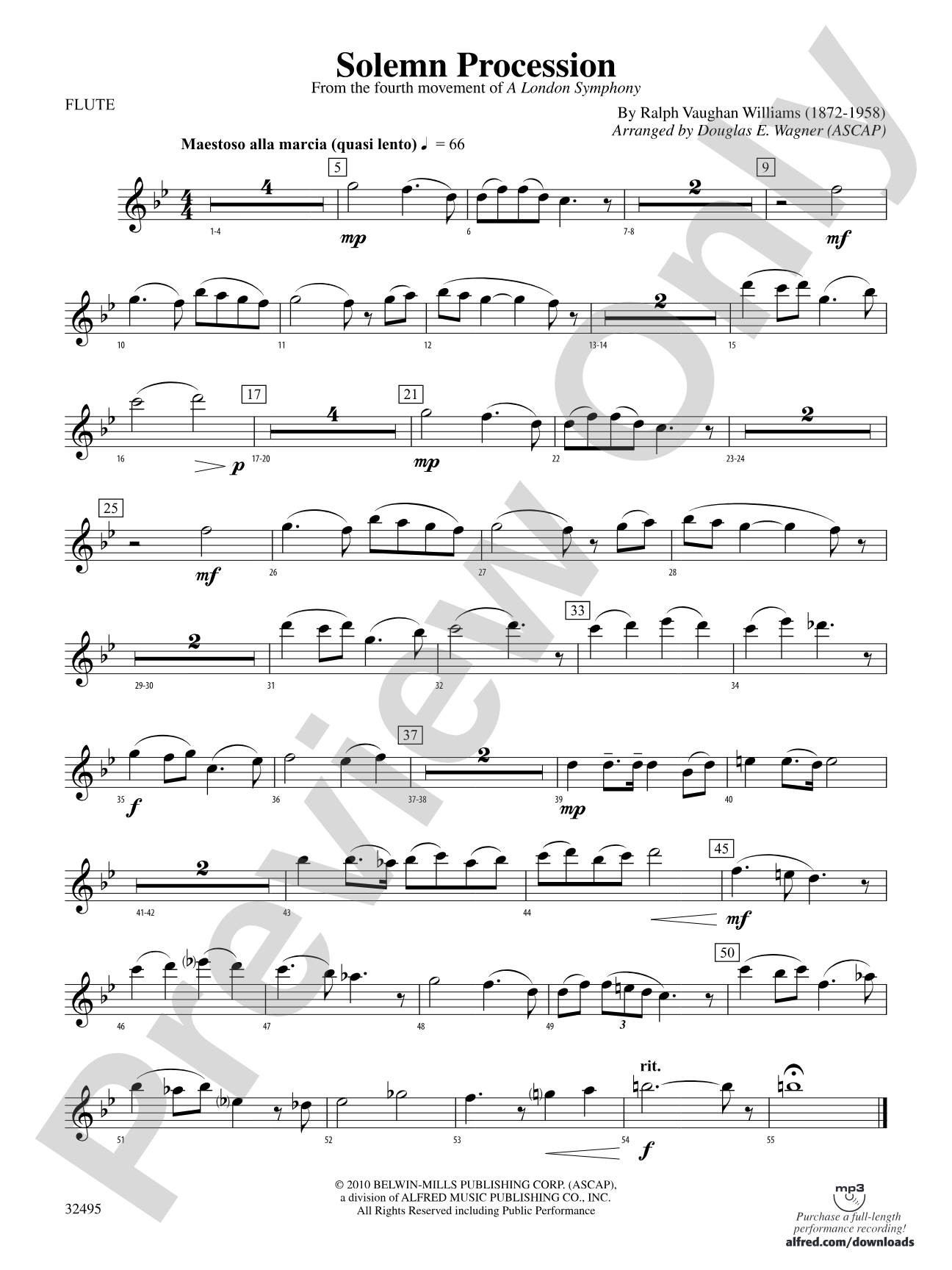 Solemn Procession: Flute
