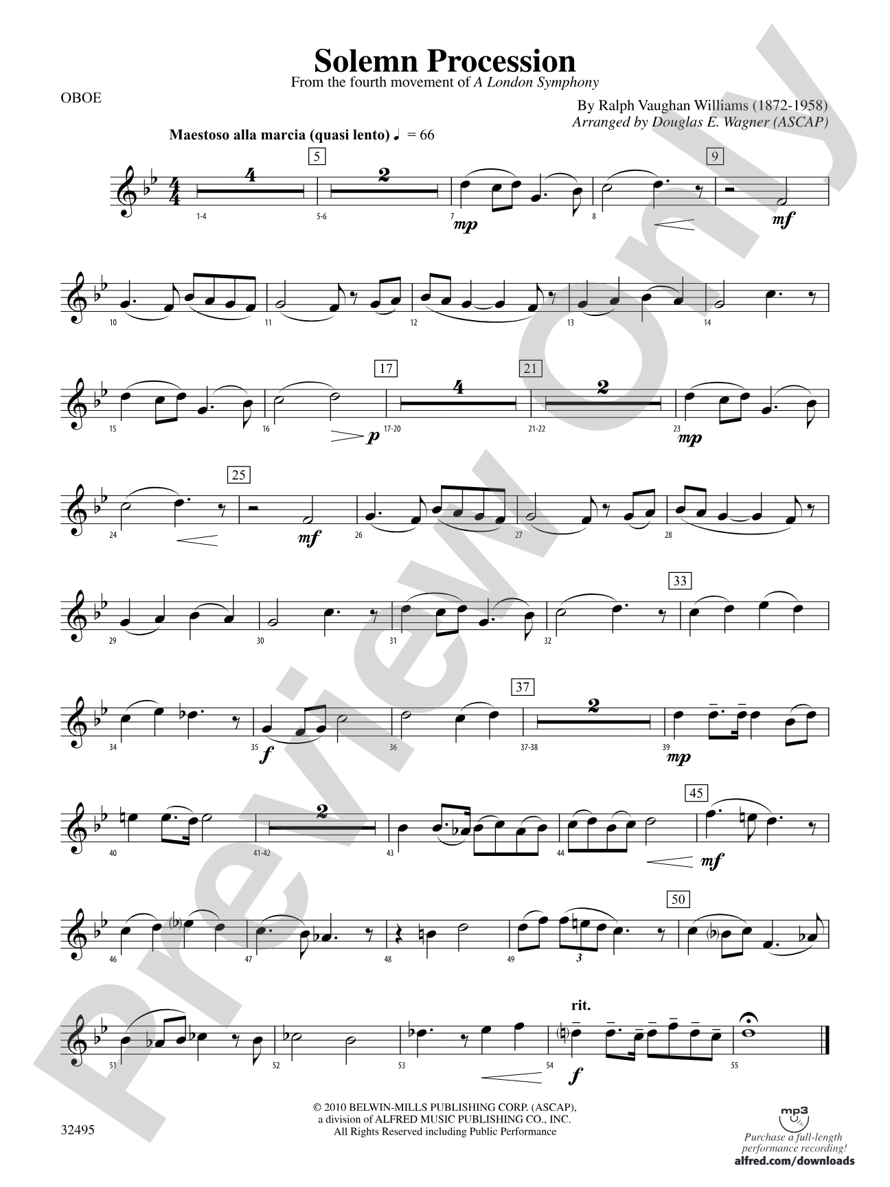 Solemn Procession: Oboe