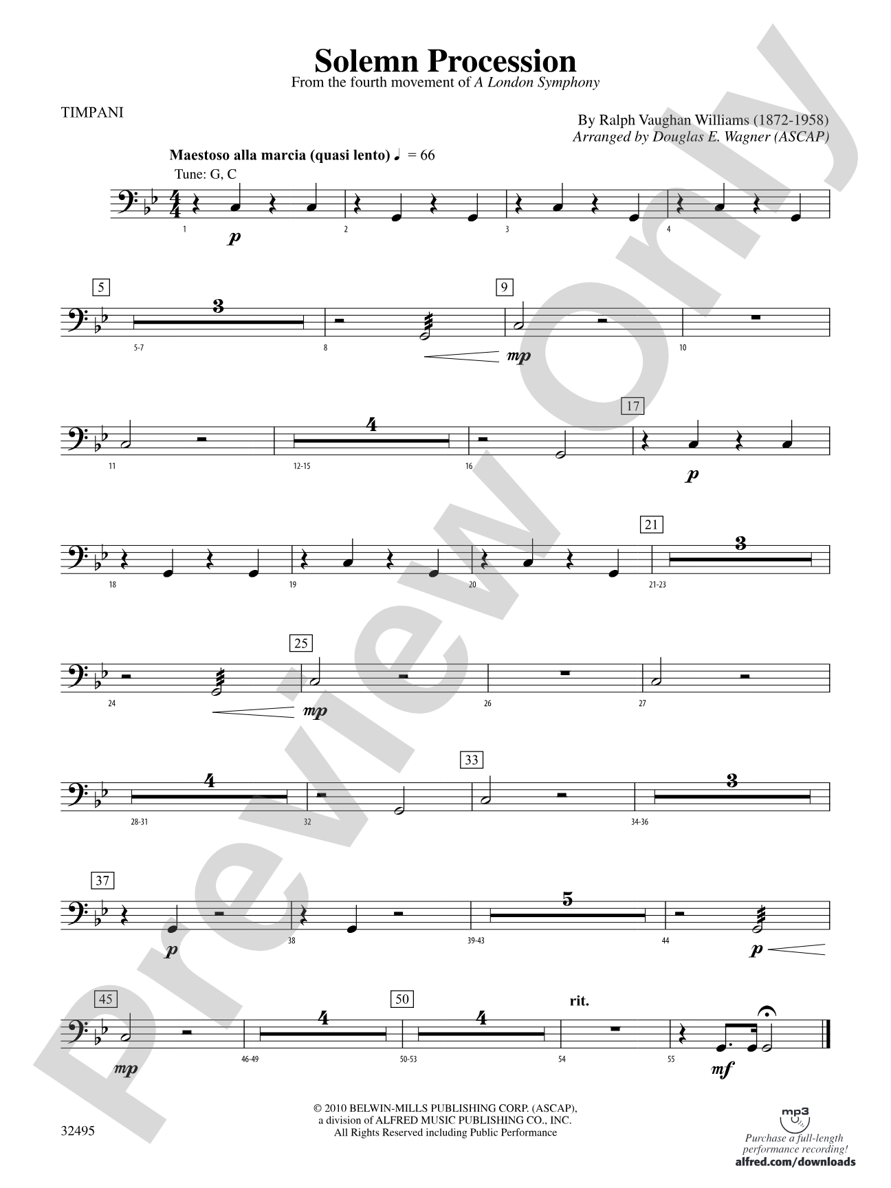 Solemn Procession: Timpani
