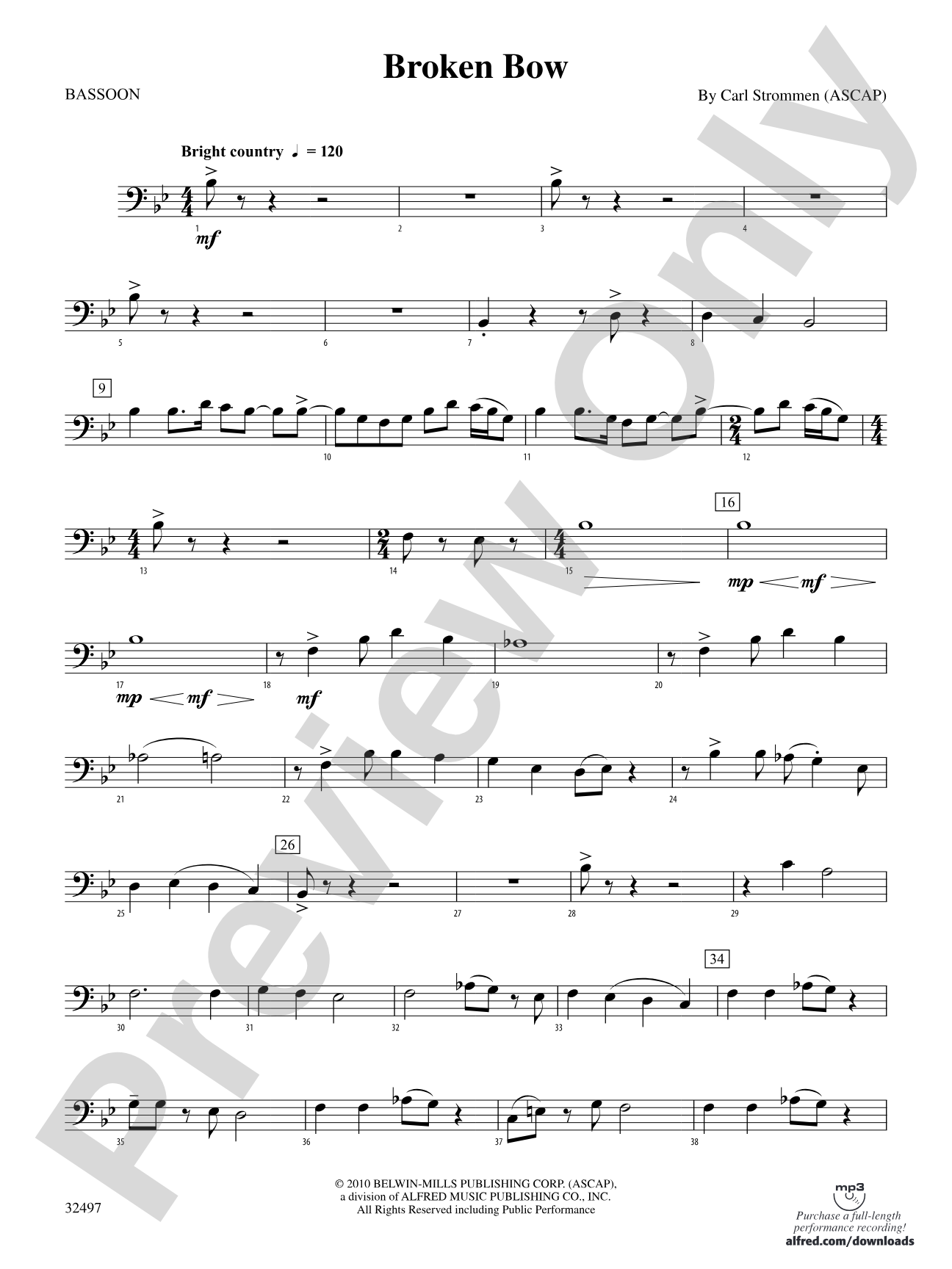 Broken Bow: Bassoon