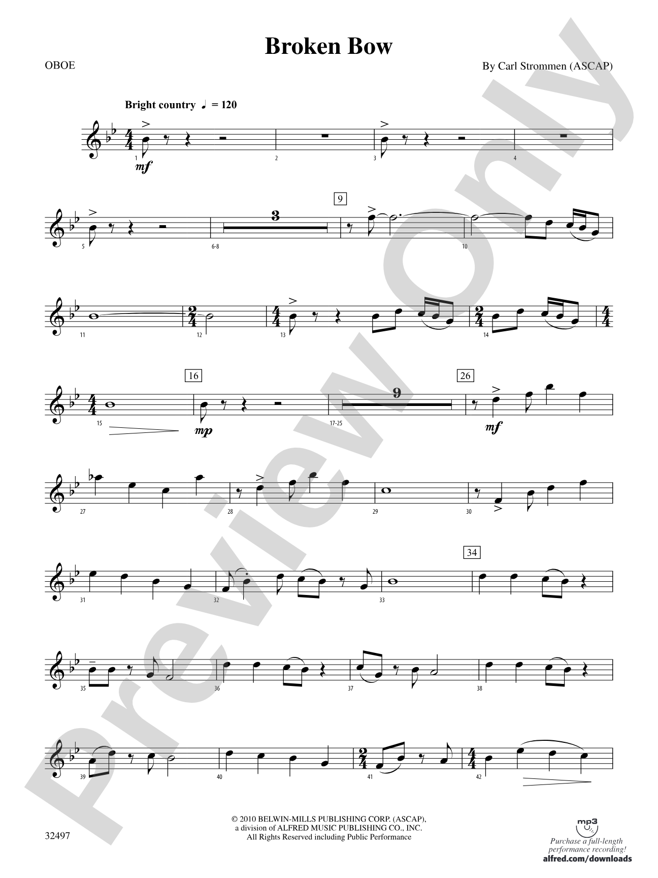 Broken Bow: Oboe