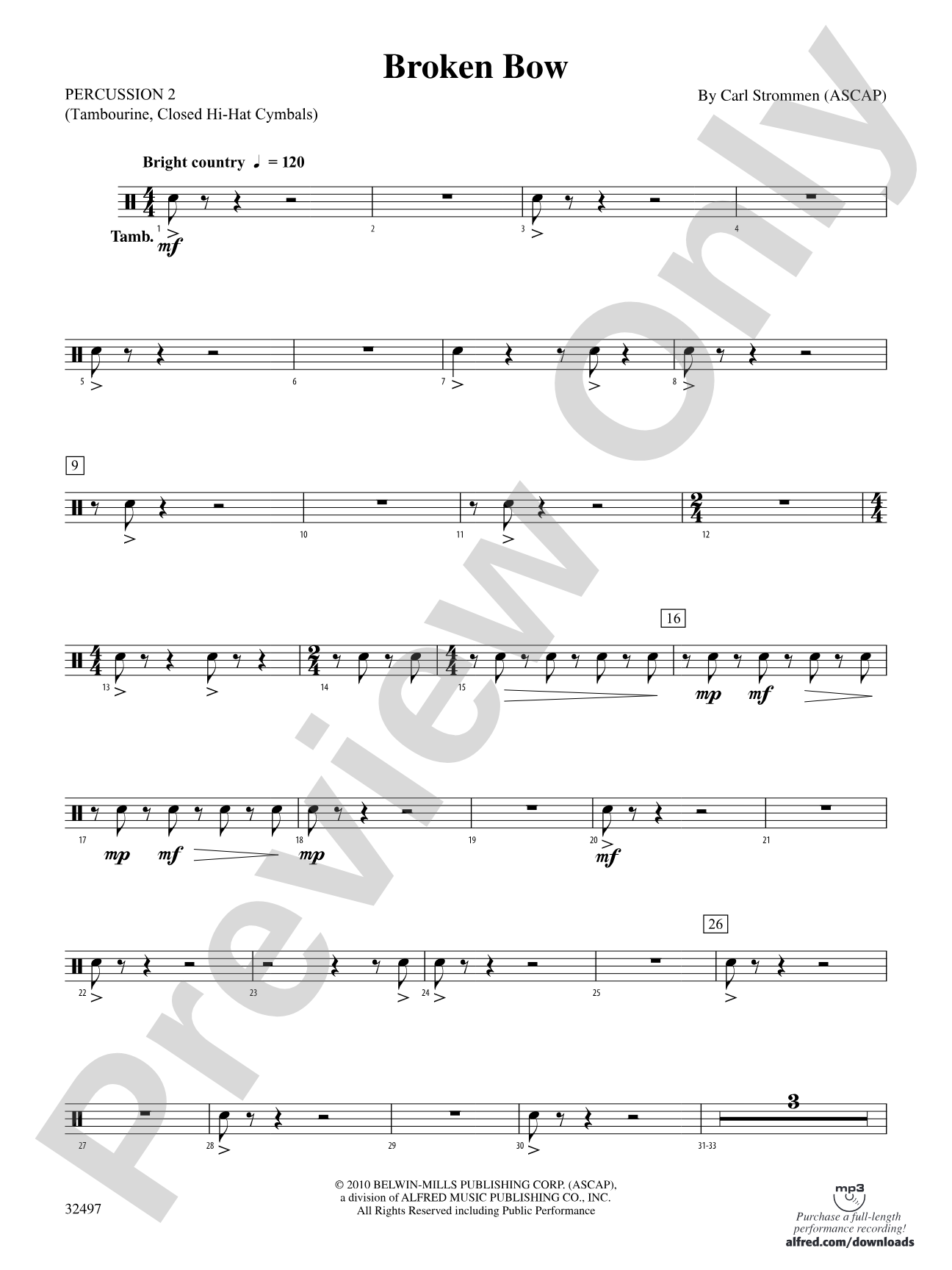 Broken Bow: 2nd Percussion
