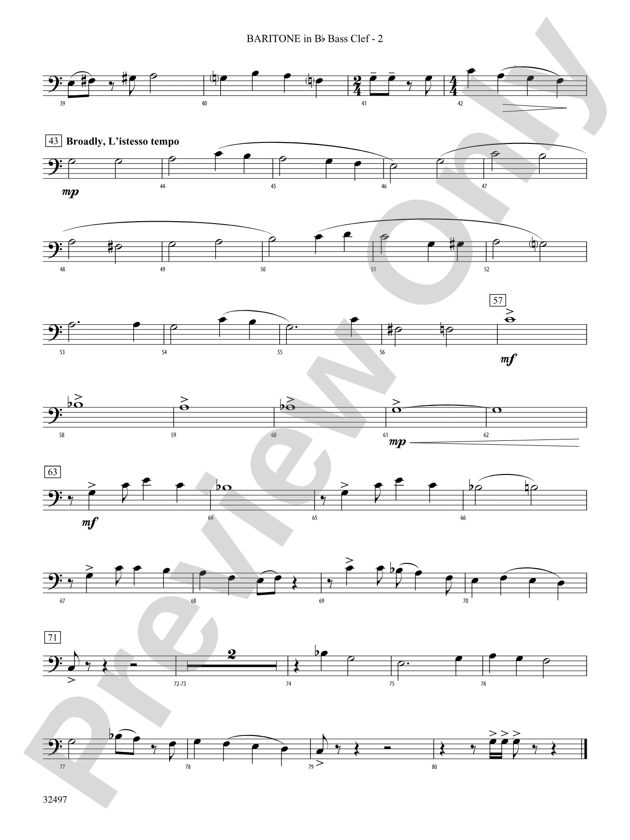 Broken Bow: (wp) B-flat Baritone B.C.