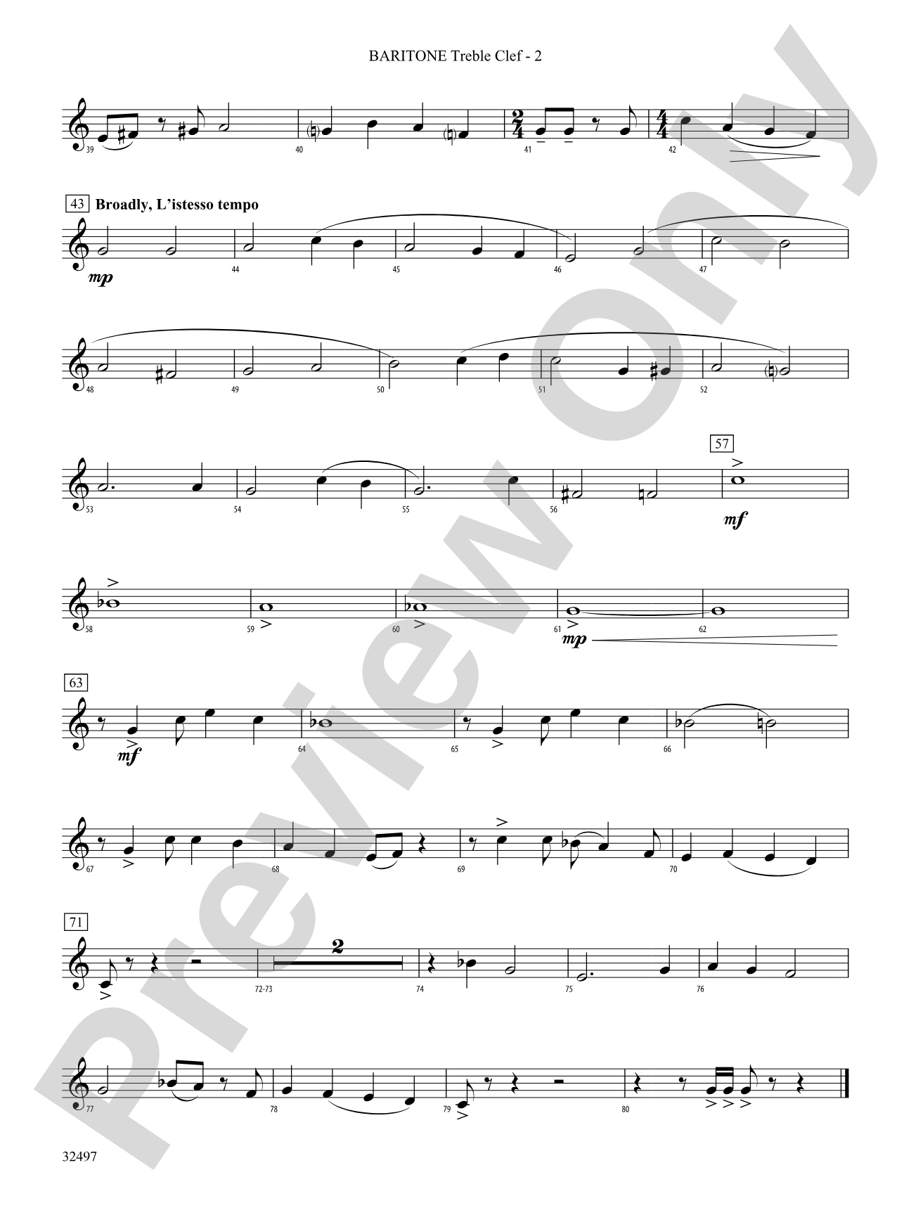 Broken Bow: (wp) Baritone T.C.