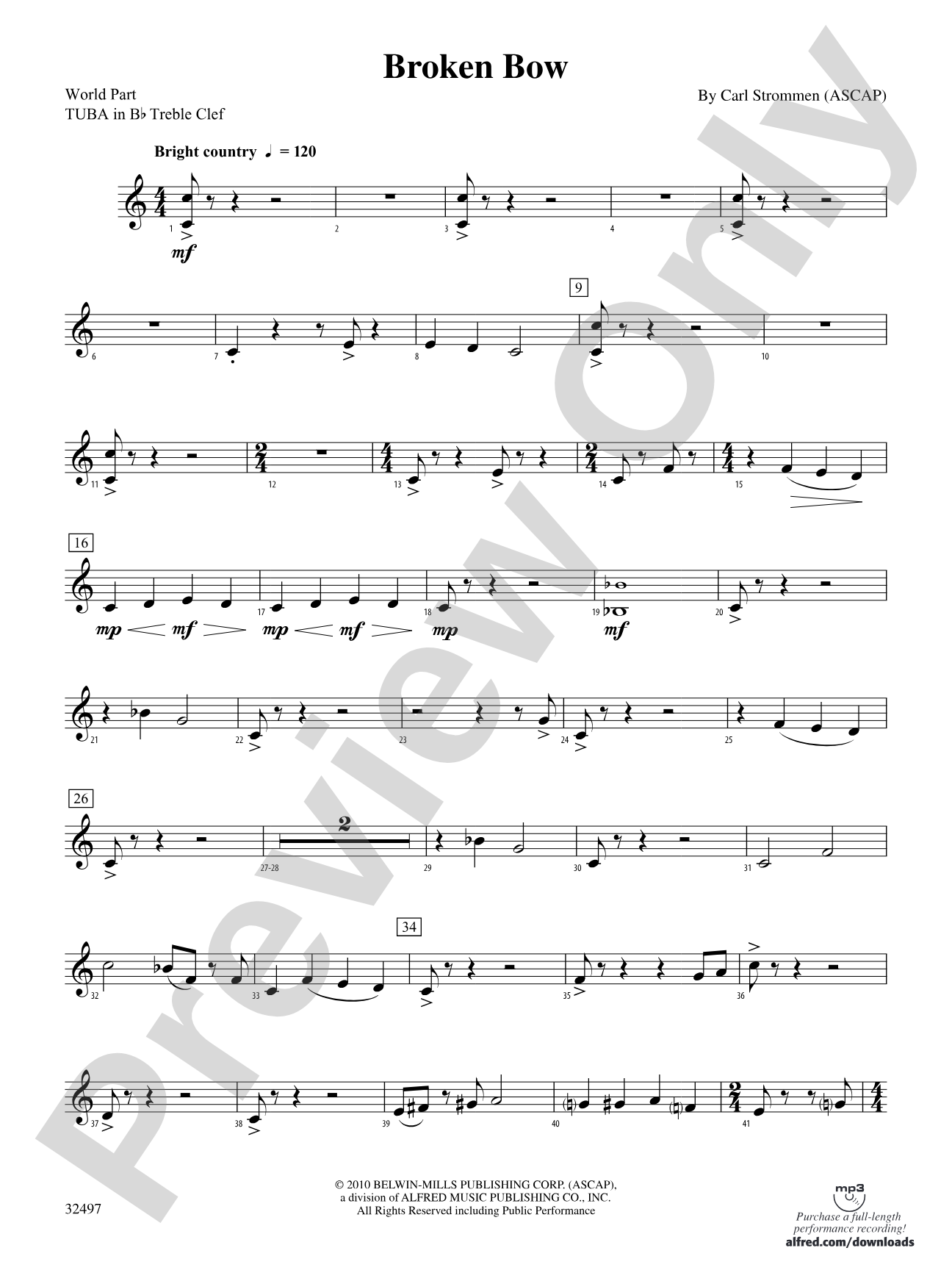 Broken Bow: (wp) B-flat Tuba T.C.