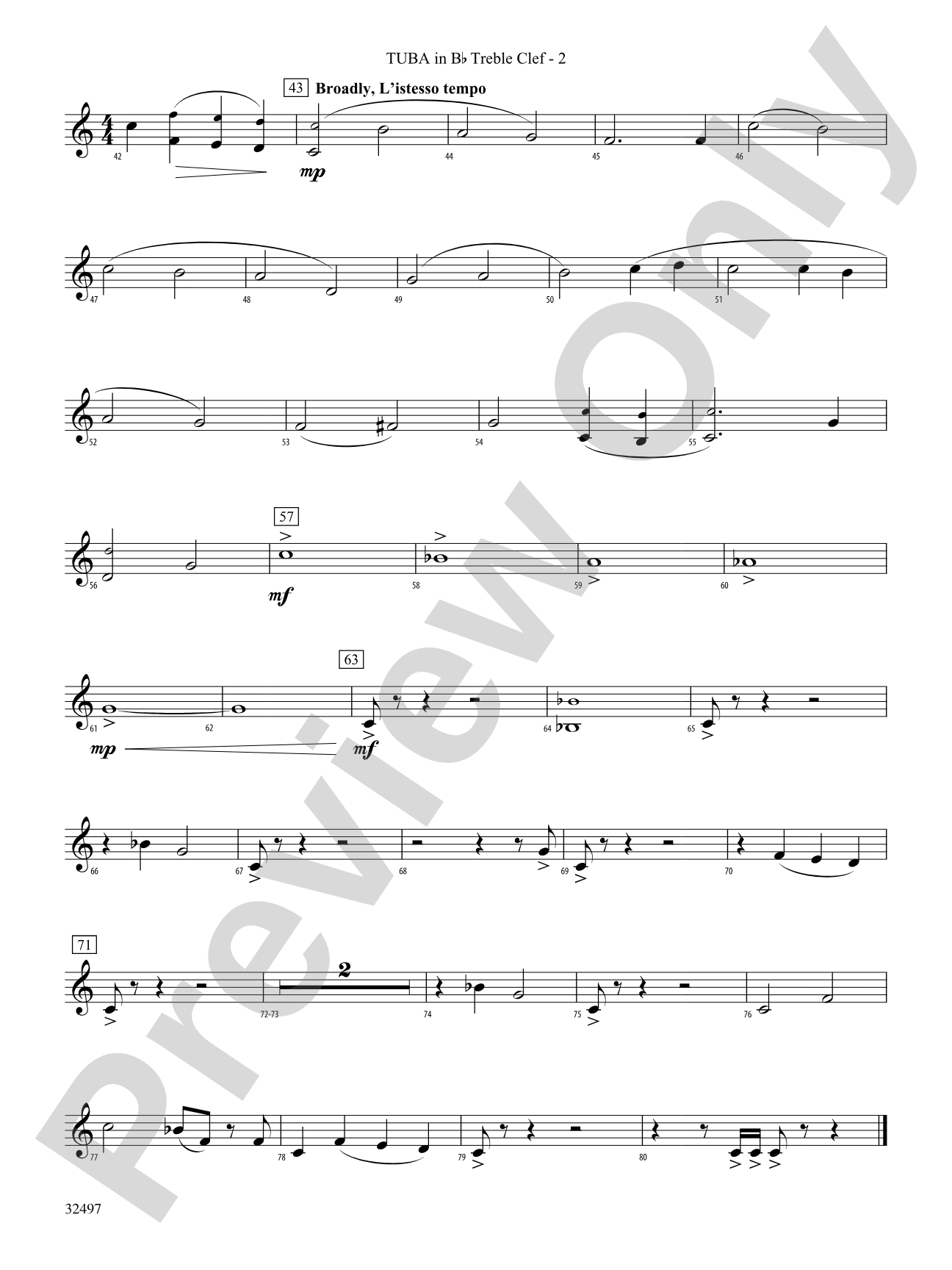 Broken Bow: (wp) B-flat Tuba T.C.