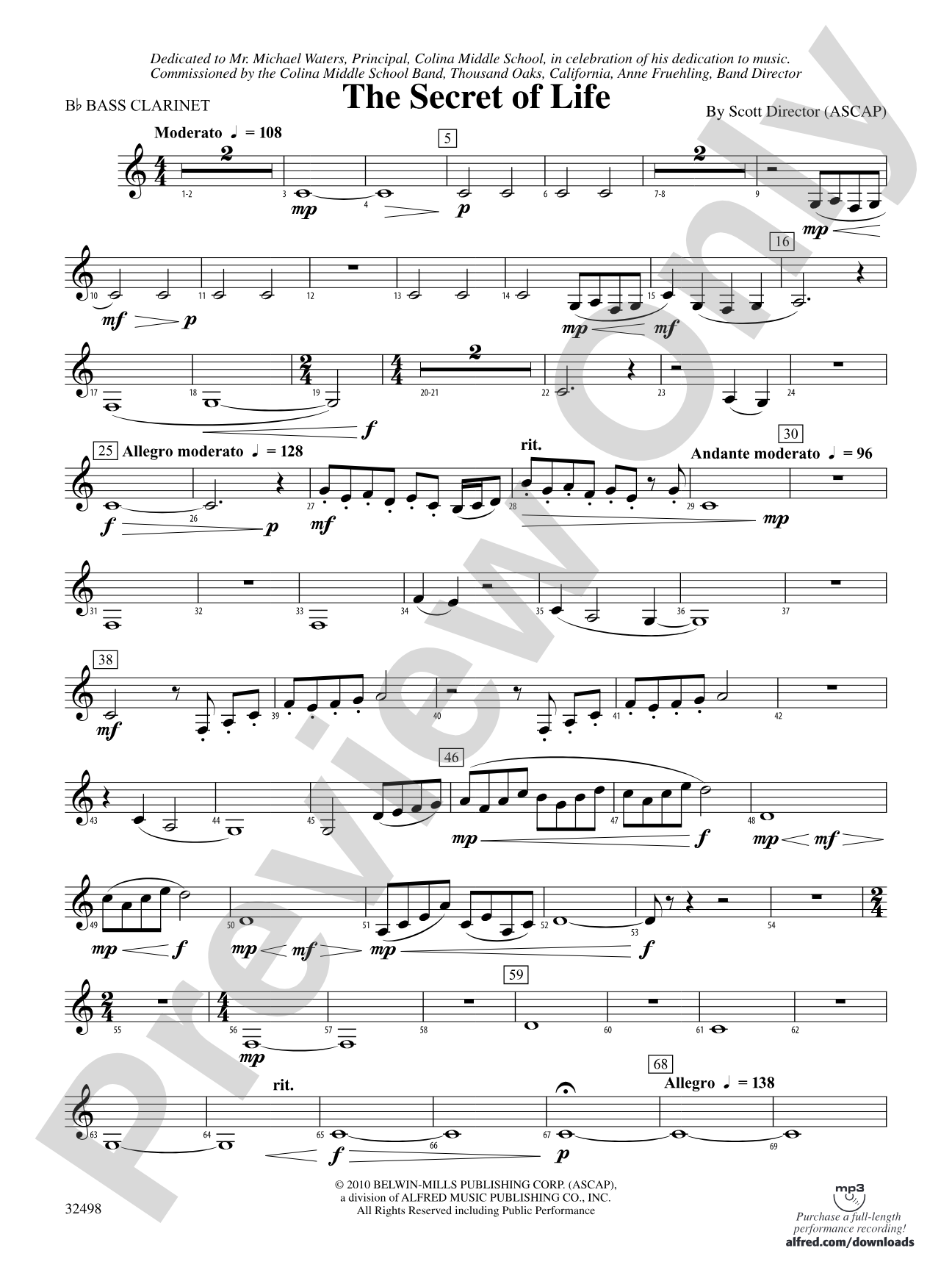 The Secret of Life: B-flat Bass Clarinet