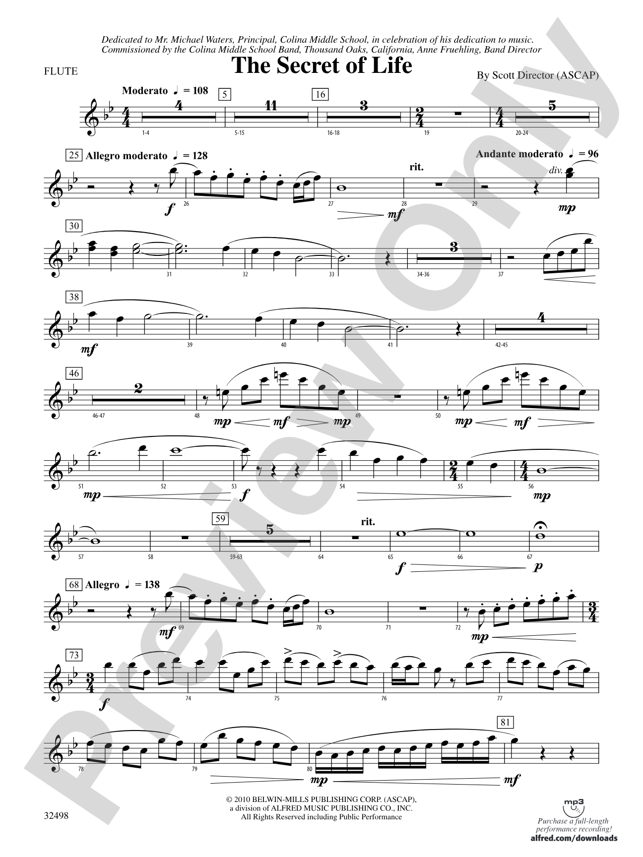 The Secret of Life: Flute