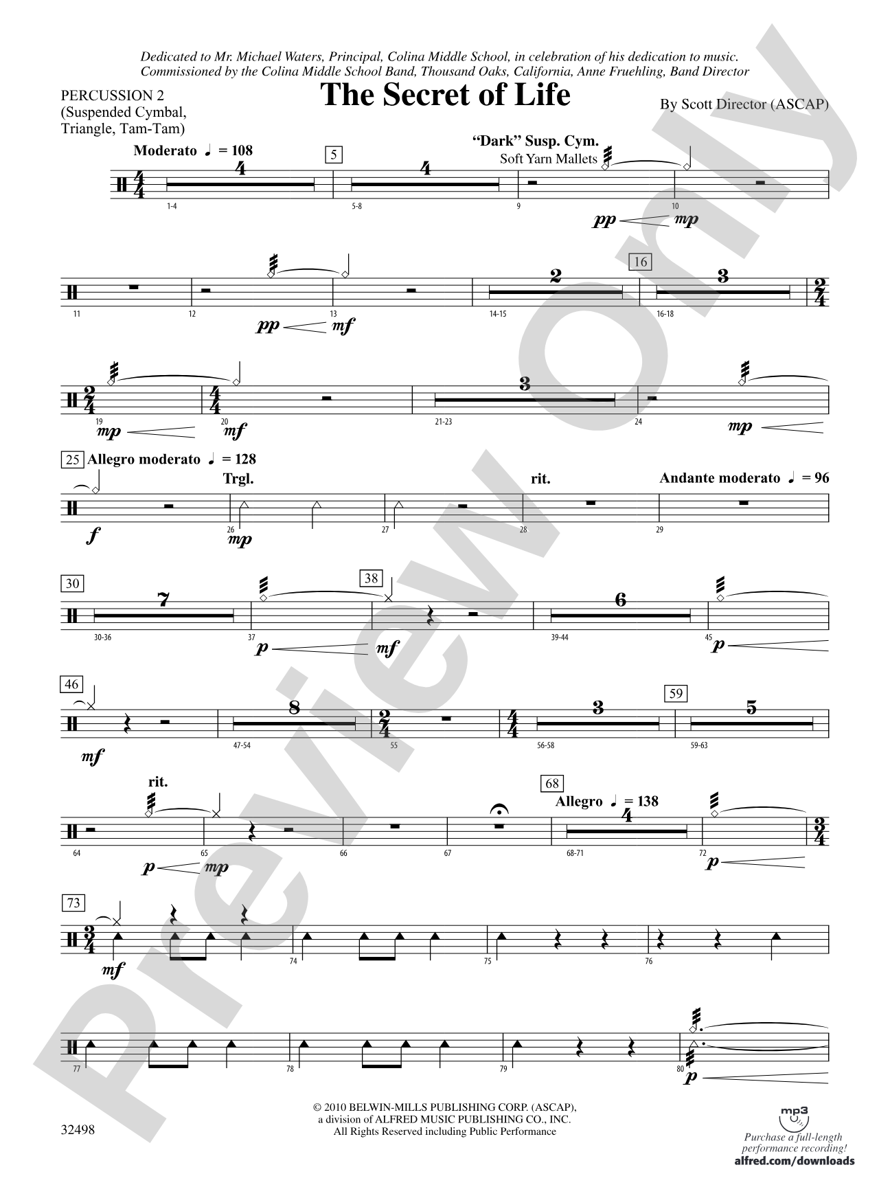 The Secret of Life: 2nd Percussion