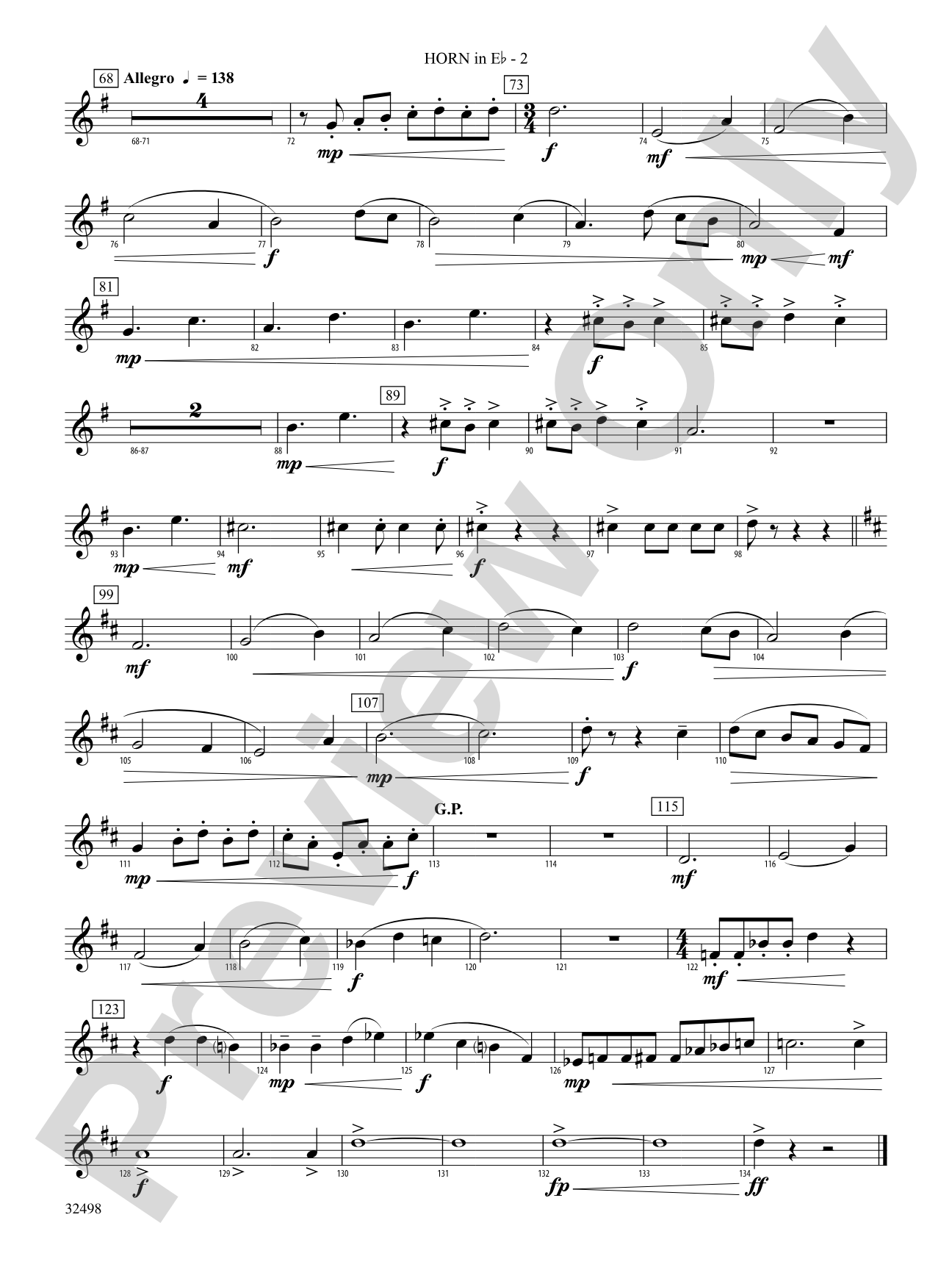 The Secret of Life: (wp) 1st Horn in E-flat