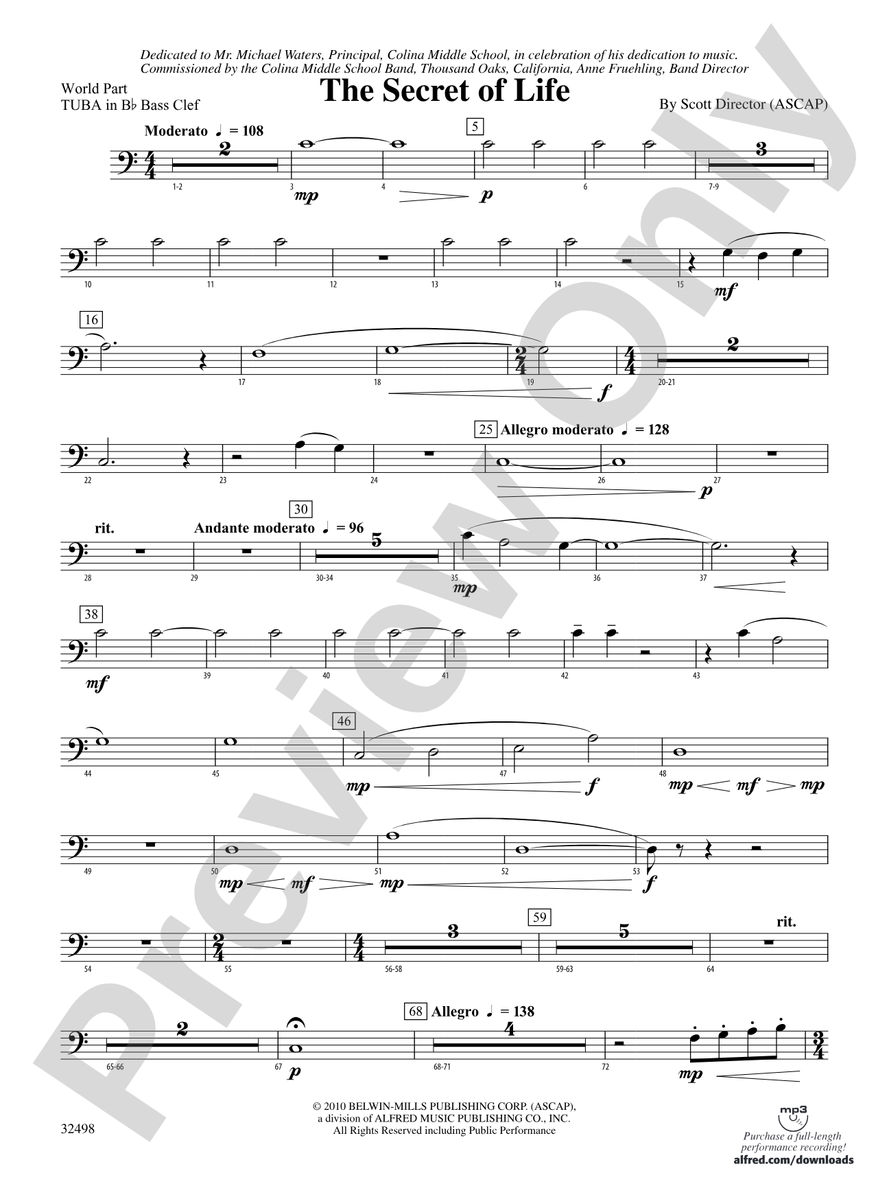 The Secret of Life: (wp) B-flat Tuba B.C.