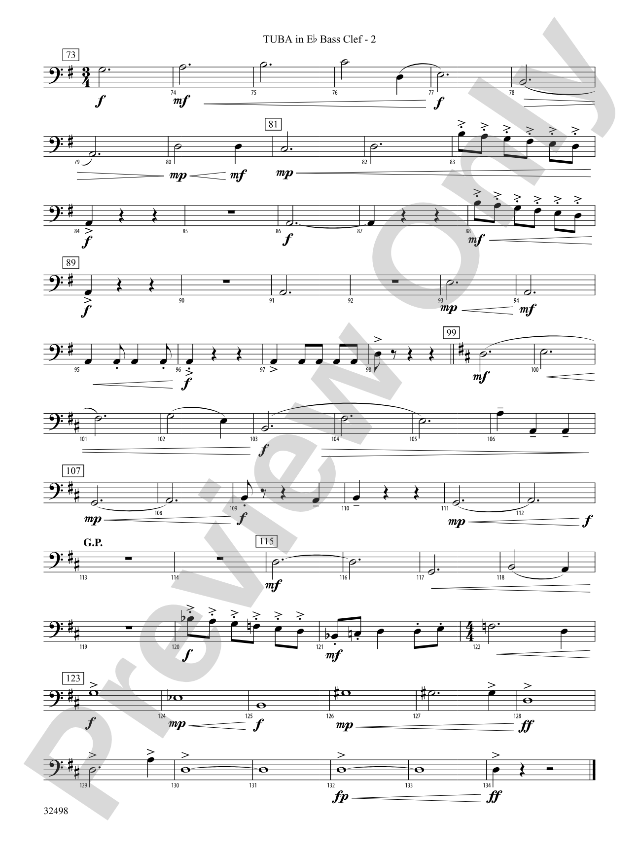 The Secret of Life: (wp) E-flat Tuba B.C.