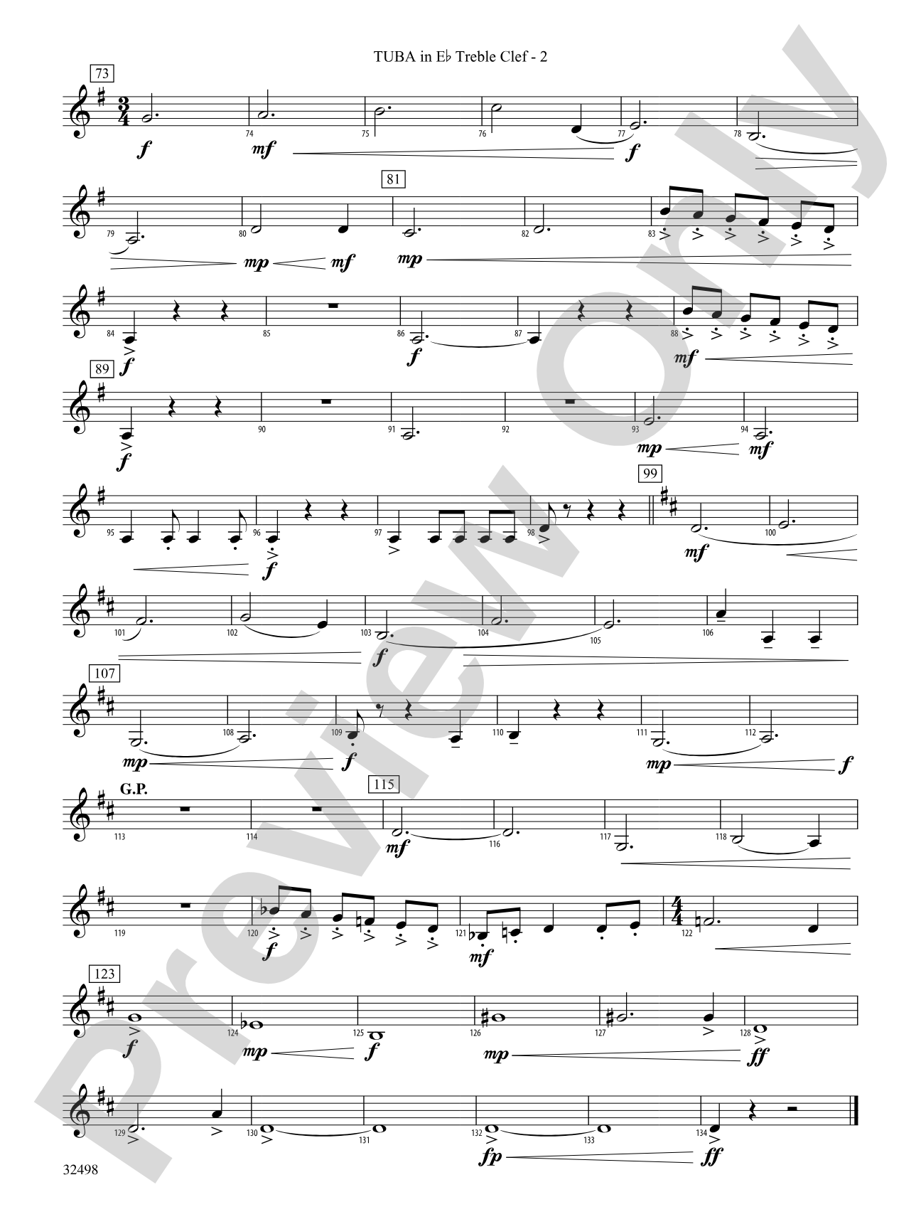 The Secret of Life: (wp) E-flat Tuba T.C.